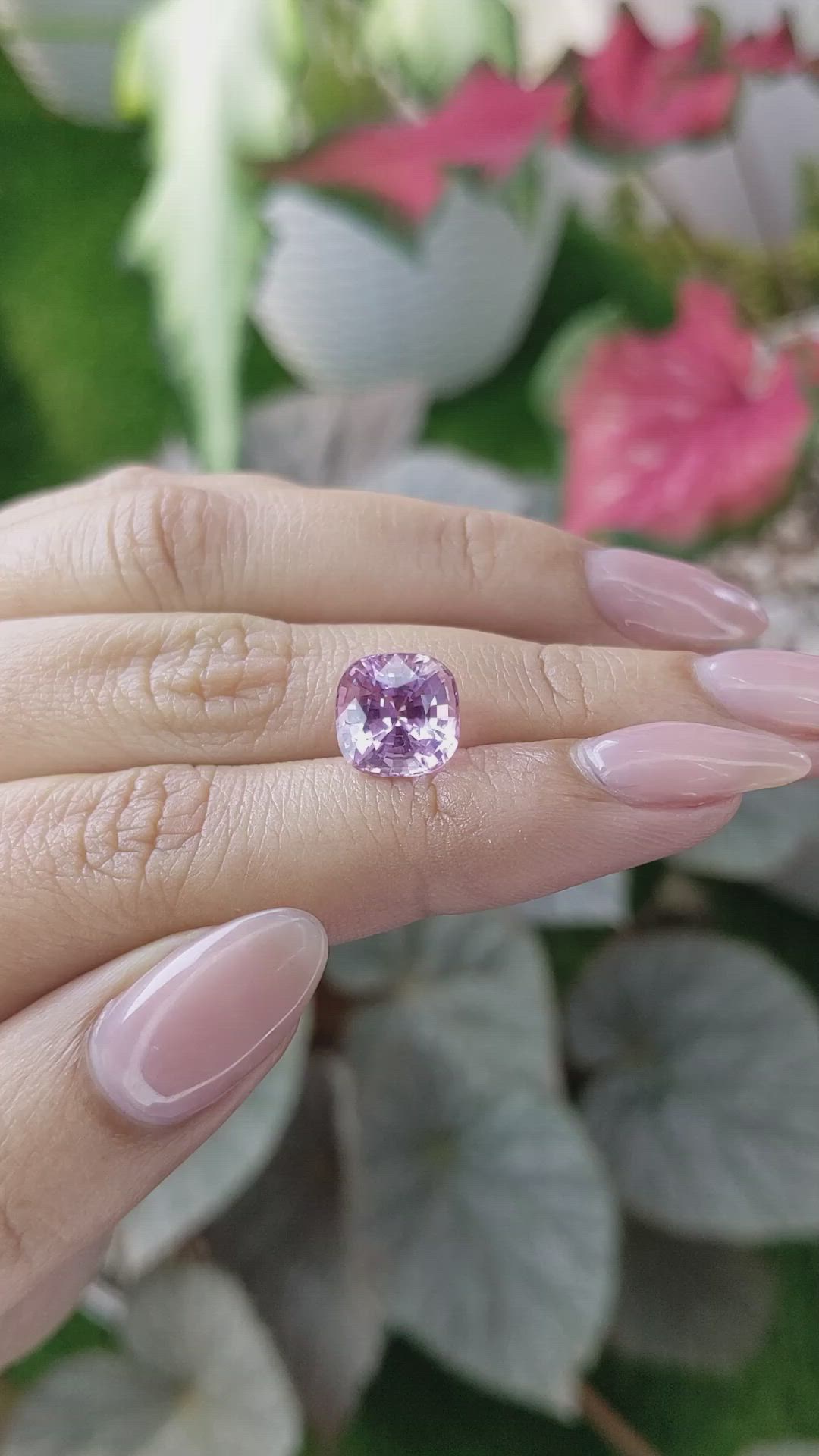 5.19 Ct. Pink Sapphire from Ceylon (Sri Lanka) Size Video