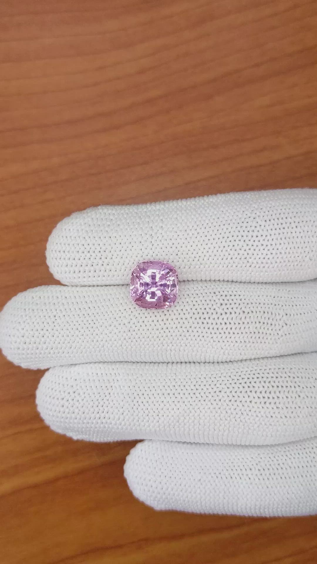 5.19 Ct. Pink Sapphire from Ceylon (Sri Lanka) Size Video