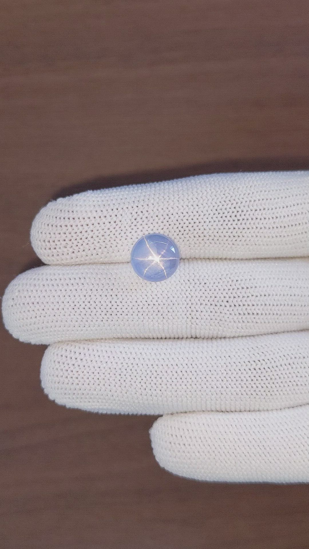 8.80 Ct. Blue Star Sapphire from Ceylon (Sri Lanka) Size Video