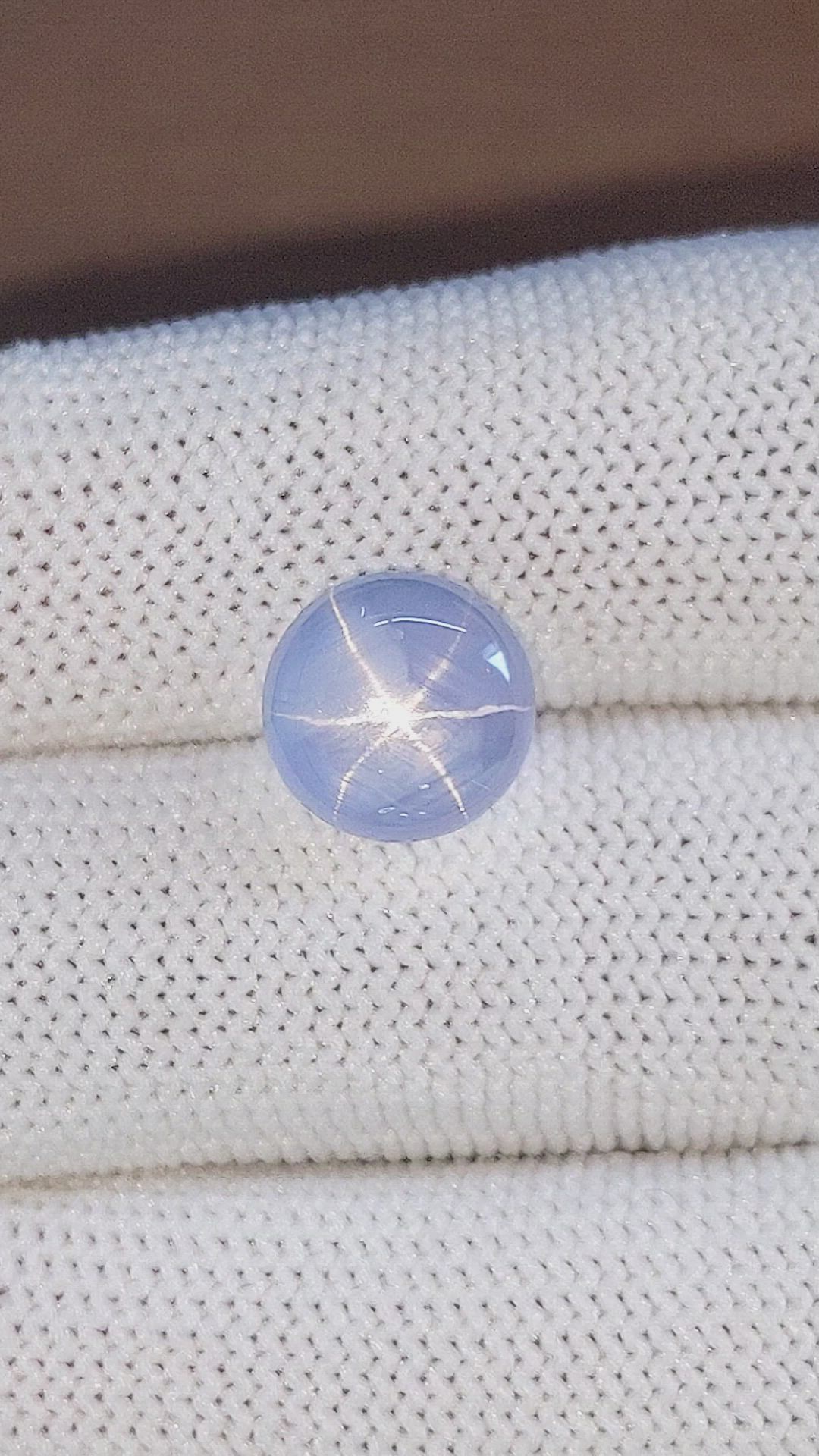 8.80 Ct. Blue Star Sapphire from Ceylon (Sri Lanka) Size Video