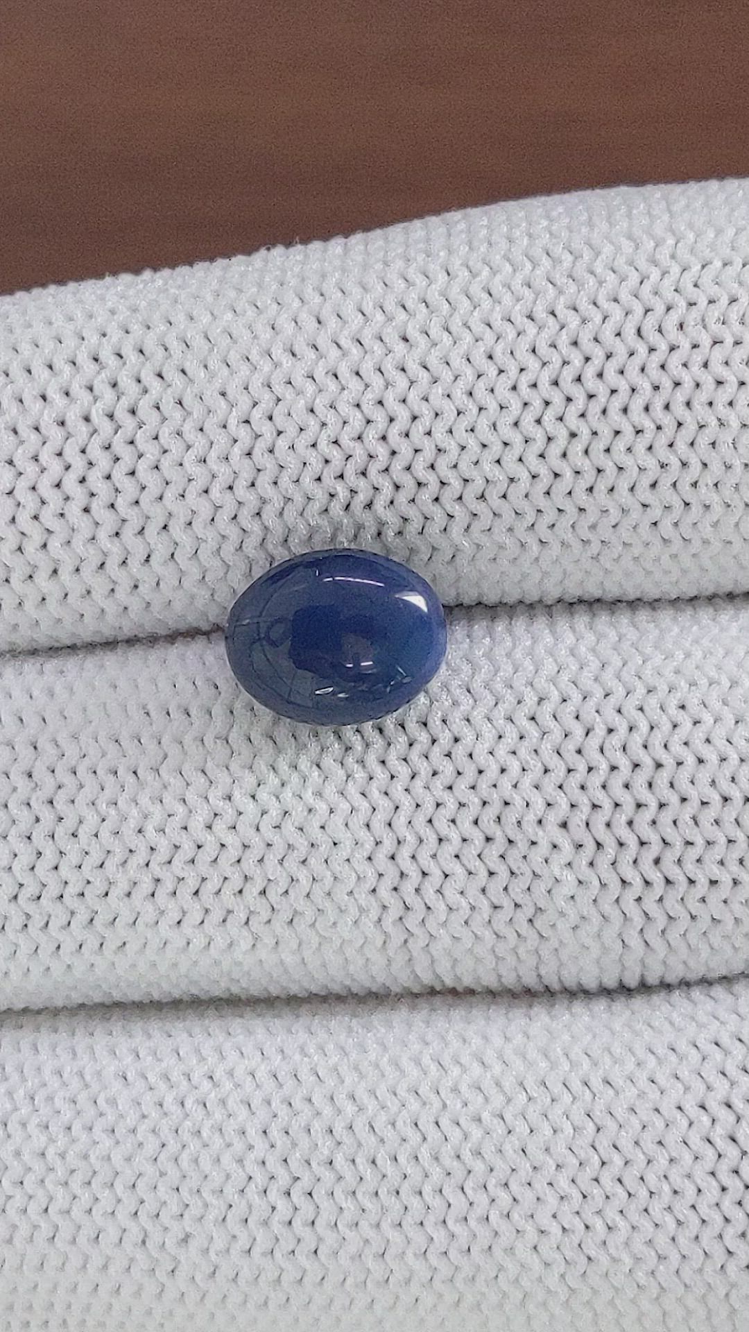 6.40 Ct. Blue Star Sapphire from Ceylon (Sri Lanka) Size Video