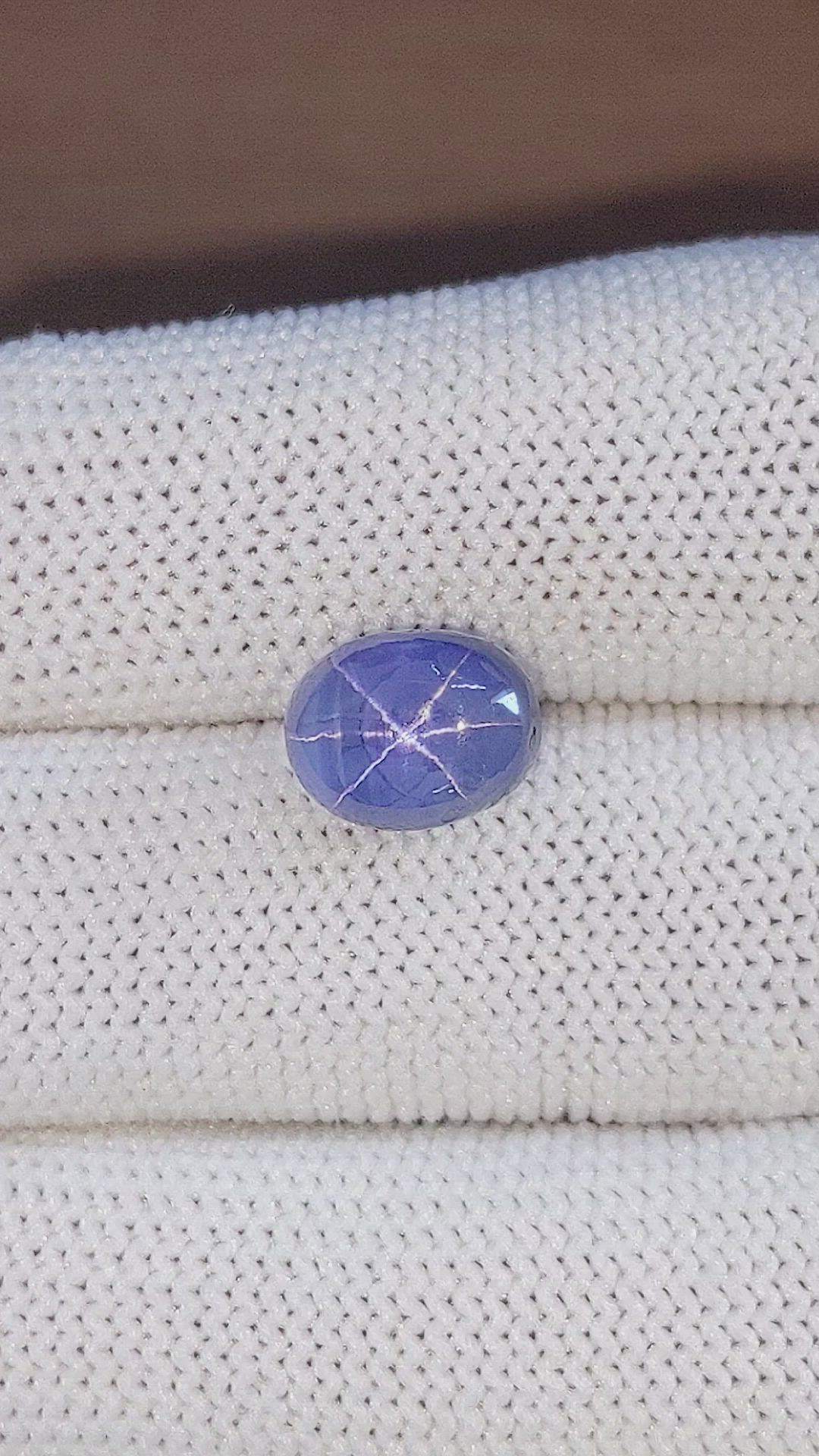 7.93 Ct. Blue Star Sapphire from Ceylon (Sri Lanka) Size Video