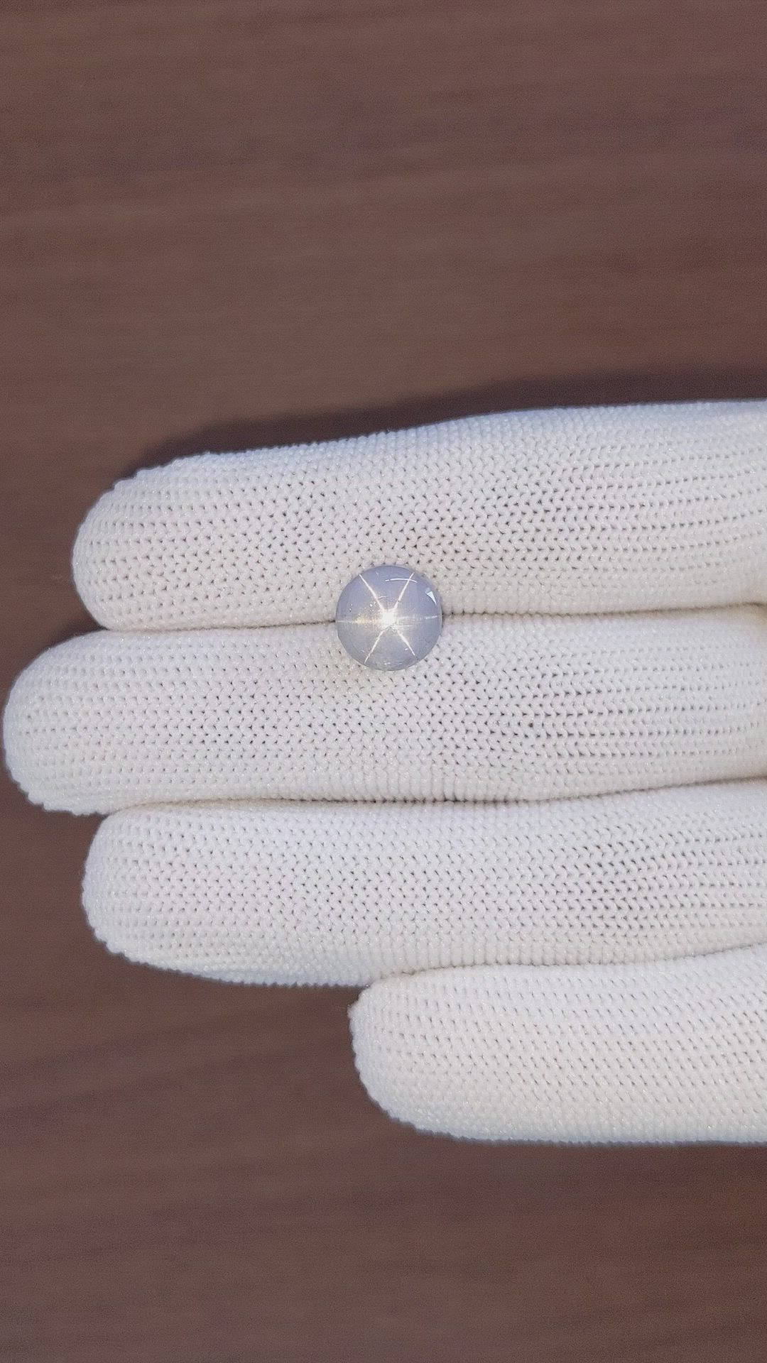 6.70 Ct. Grey Star Sapphire from Ceylon (Sri Lanka) Size Video