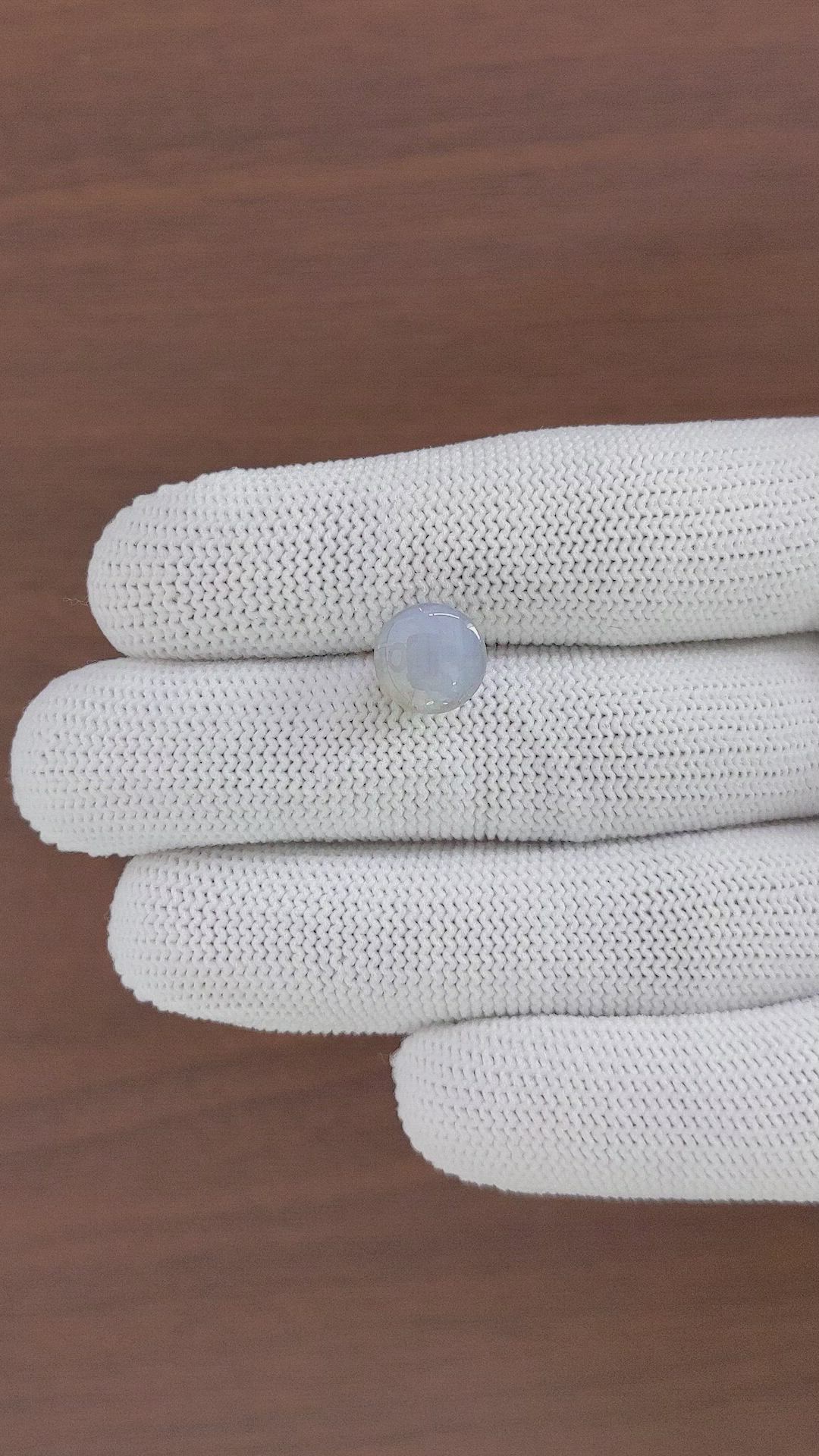 6.70 Ct. Grey Star Sapphire from Ceylon (Sri Lanka) Size Video