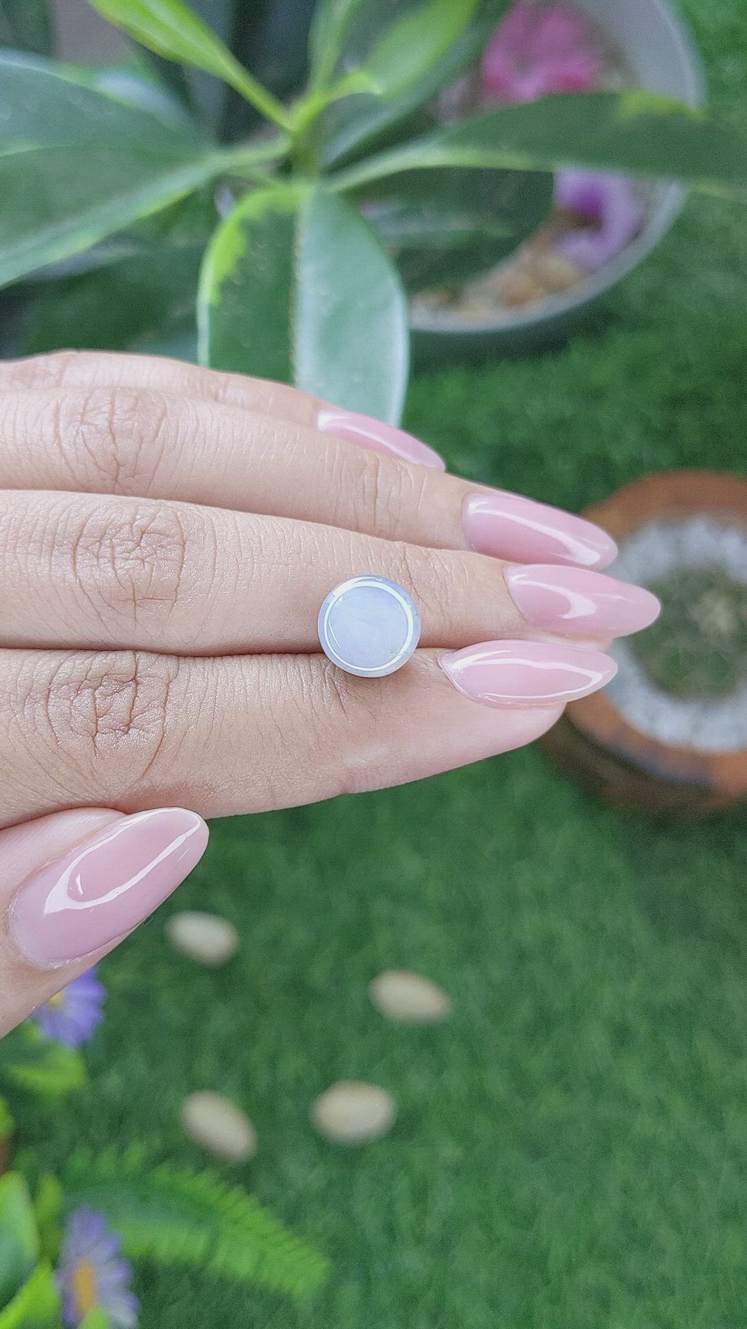 6.70 Ct. Grey Star Sapphire from Ceylon (Sri Lanka) Size Video