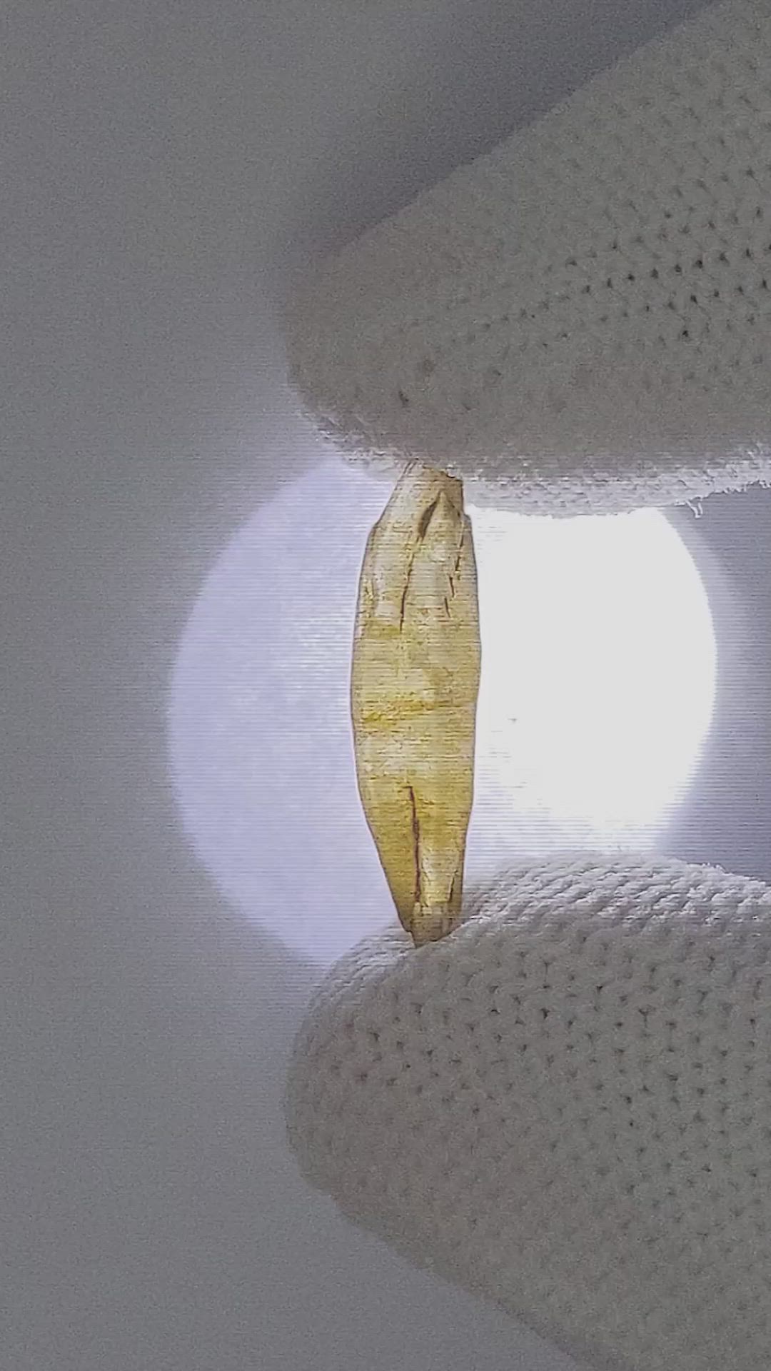 3.58 Ct. Yellow Sapphire from Ceylon (Sri Lanka) Size Video