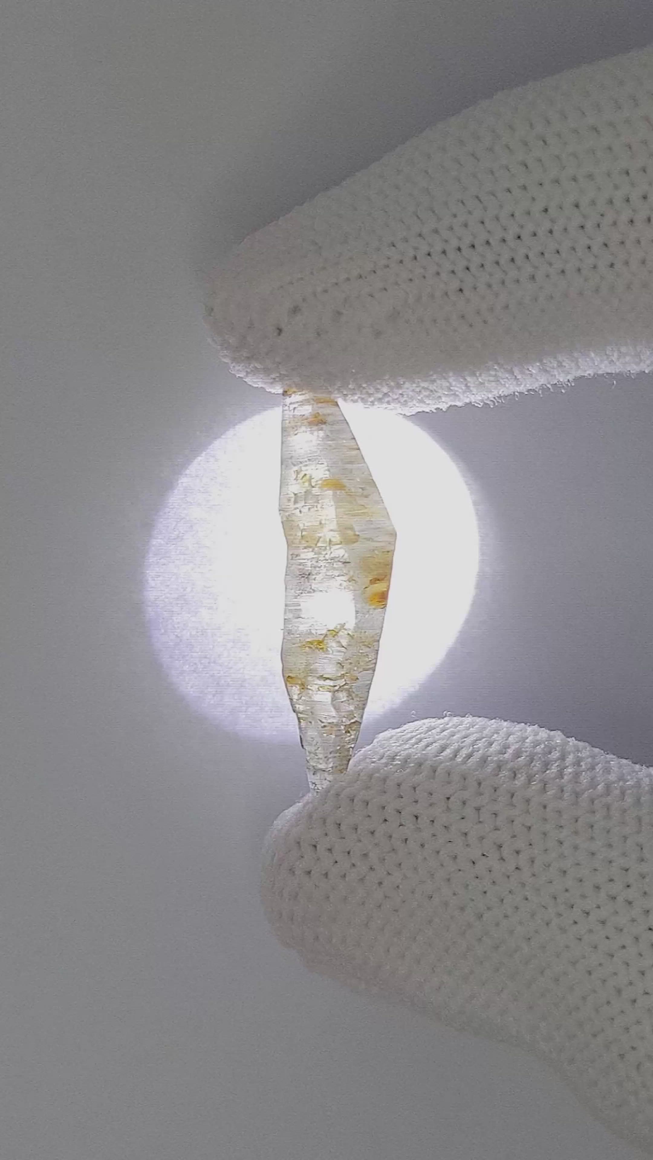 9.81 Ct. White Sapphire from Ceylon (Sri Lanka) Size Video