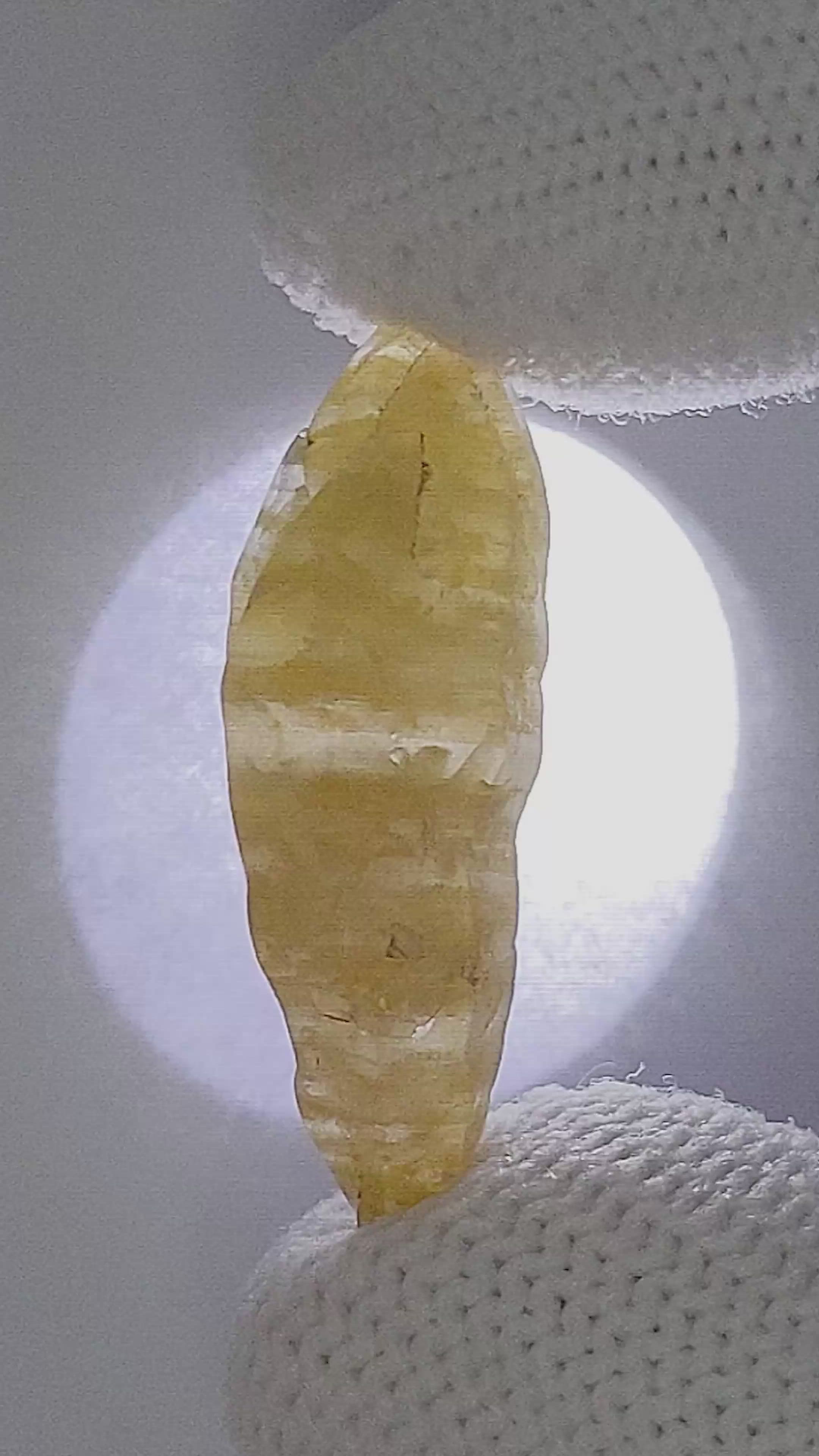 19.15 Ct. Yellow Sapphire from Ceylon (Sri Lanka) Size Video