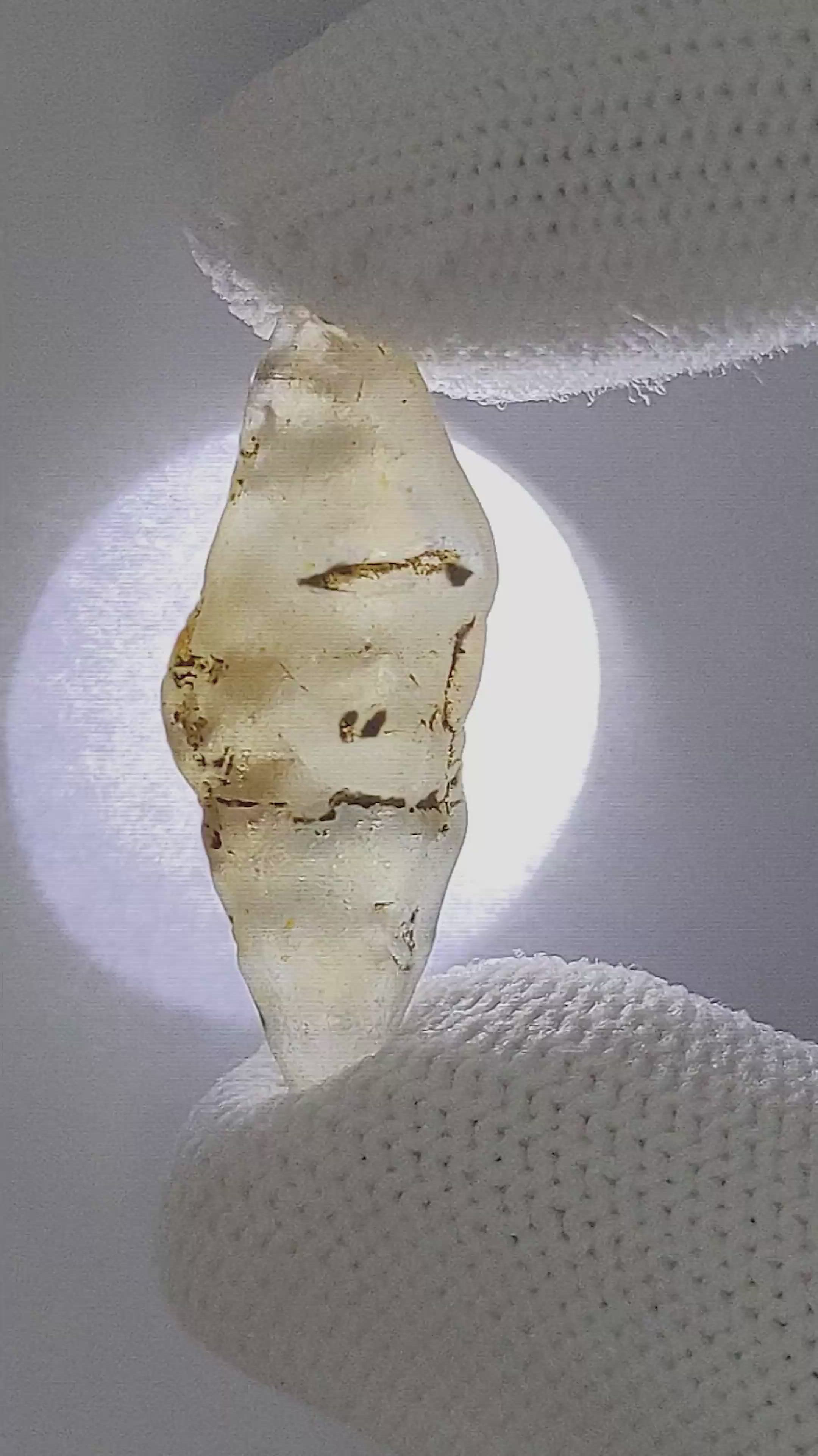 19.02 Ct. White Sapphire from Ceylon (Sri Lanka) Size Video