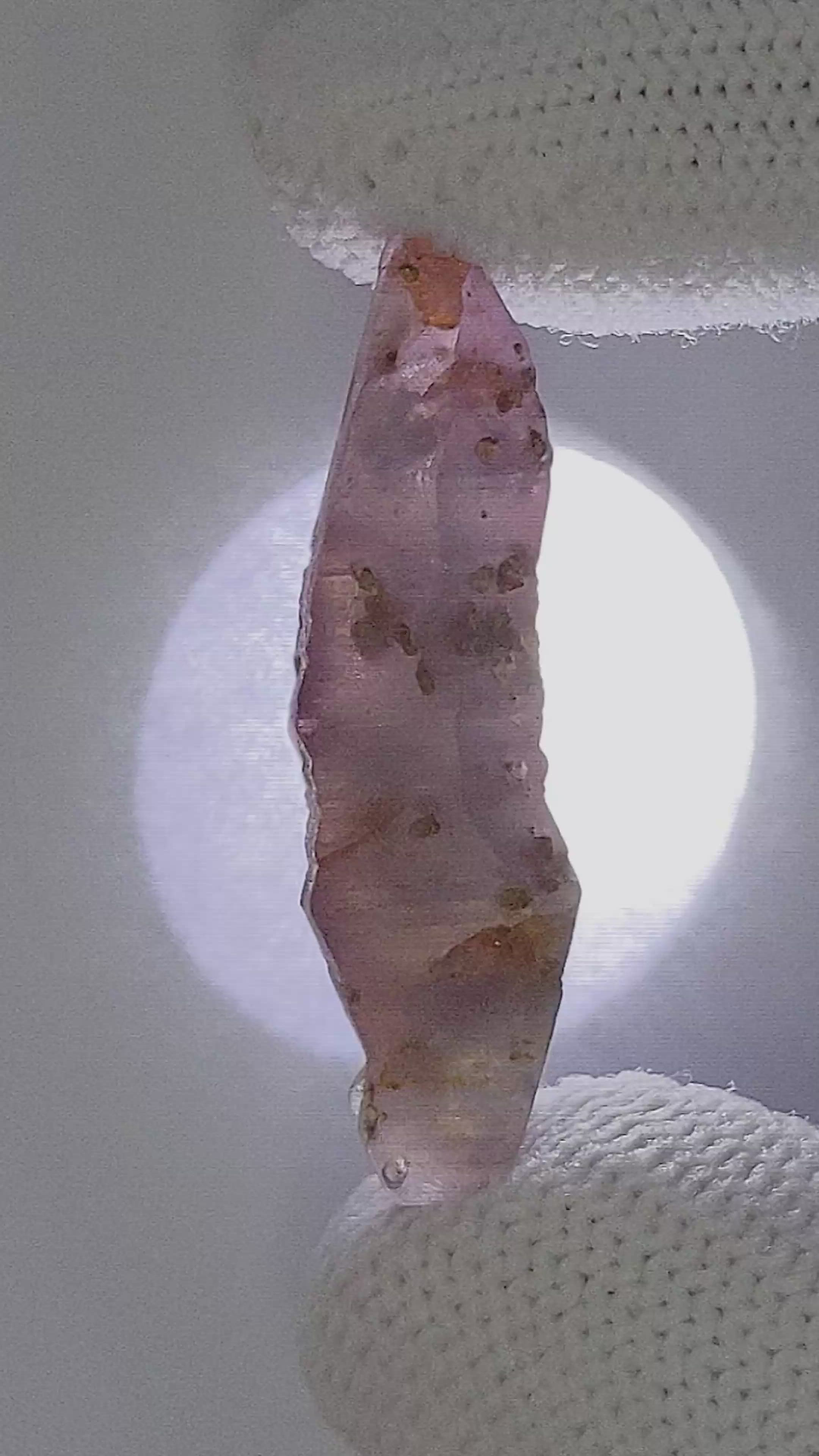 24.59 Ct. Pinkish Purple Sapphire from Ceylon (Sri Lanka) Size Video