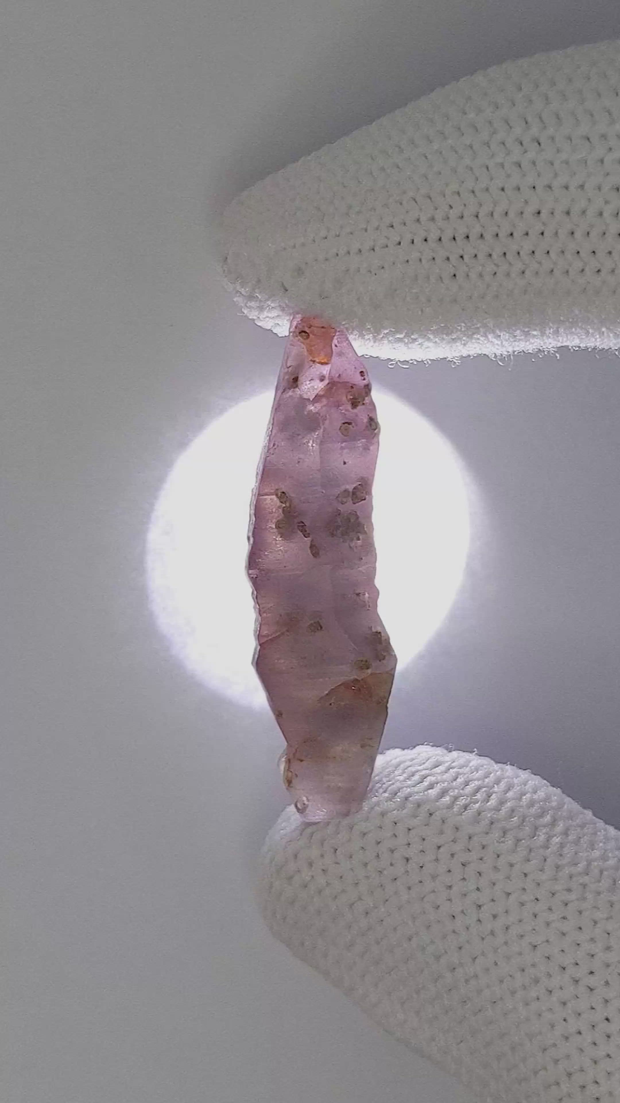 24.59 Ct. Pinkish Purple Sapphire from Ceylon (Sri Lanka) Size Video