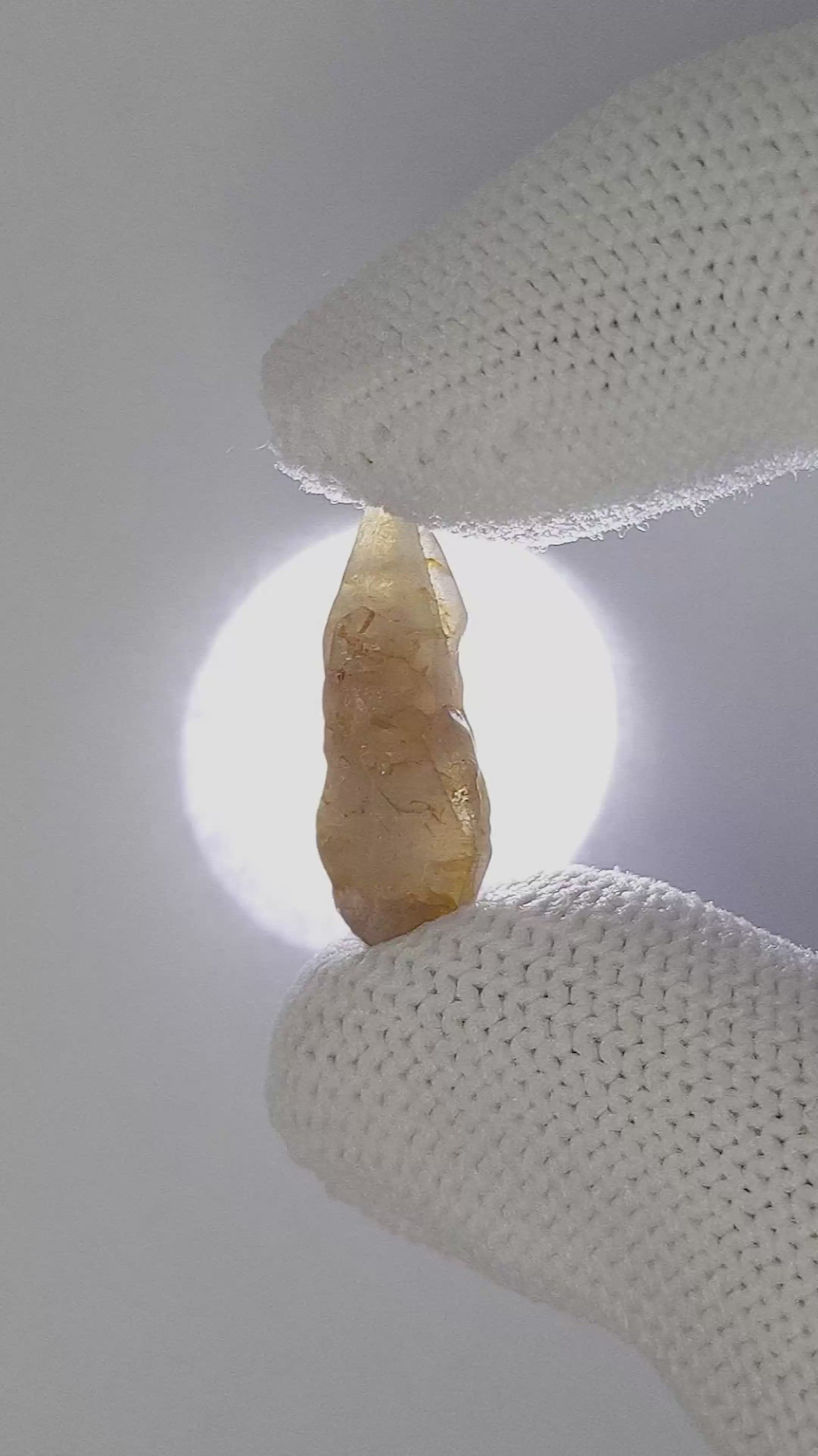 9.84 Ct. White Sapphire from Ceylon (Sri Lanka) Size Video
