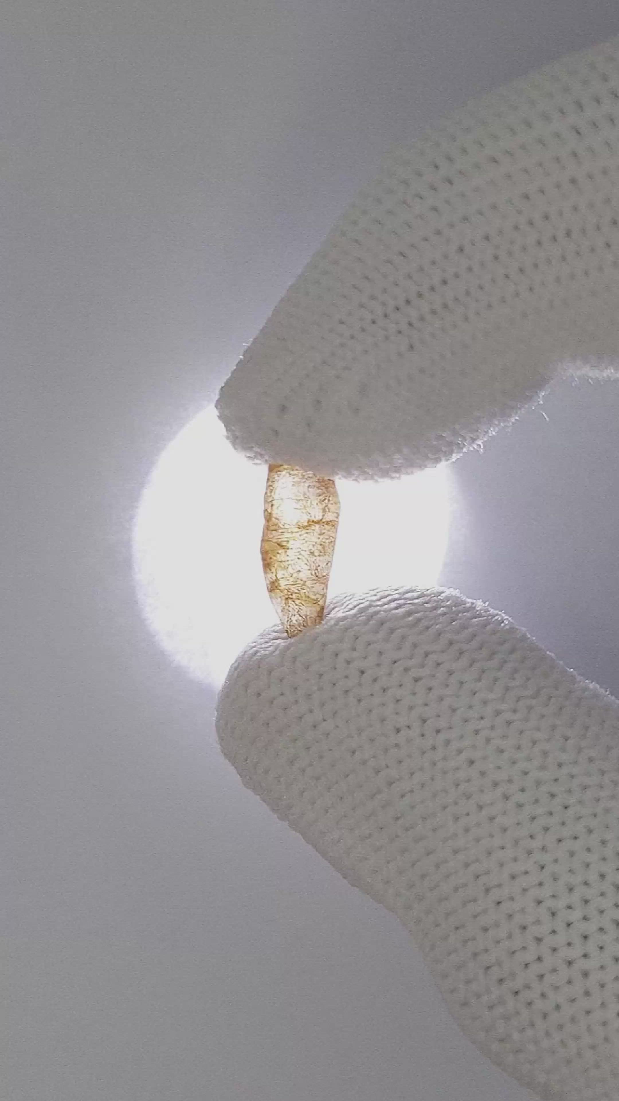 2.53 Ct. Yellow Sapphire from Ceylon (Sri Lanka) Size Video