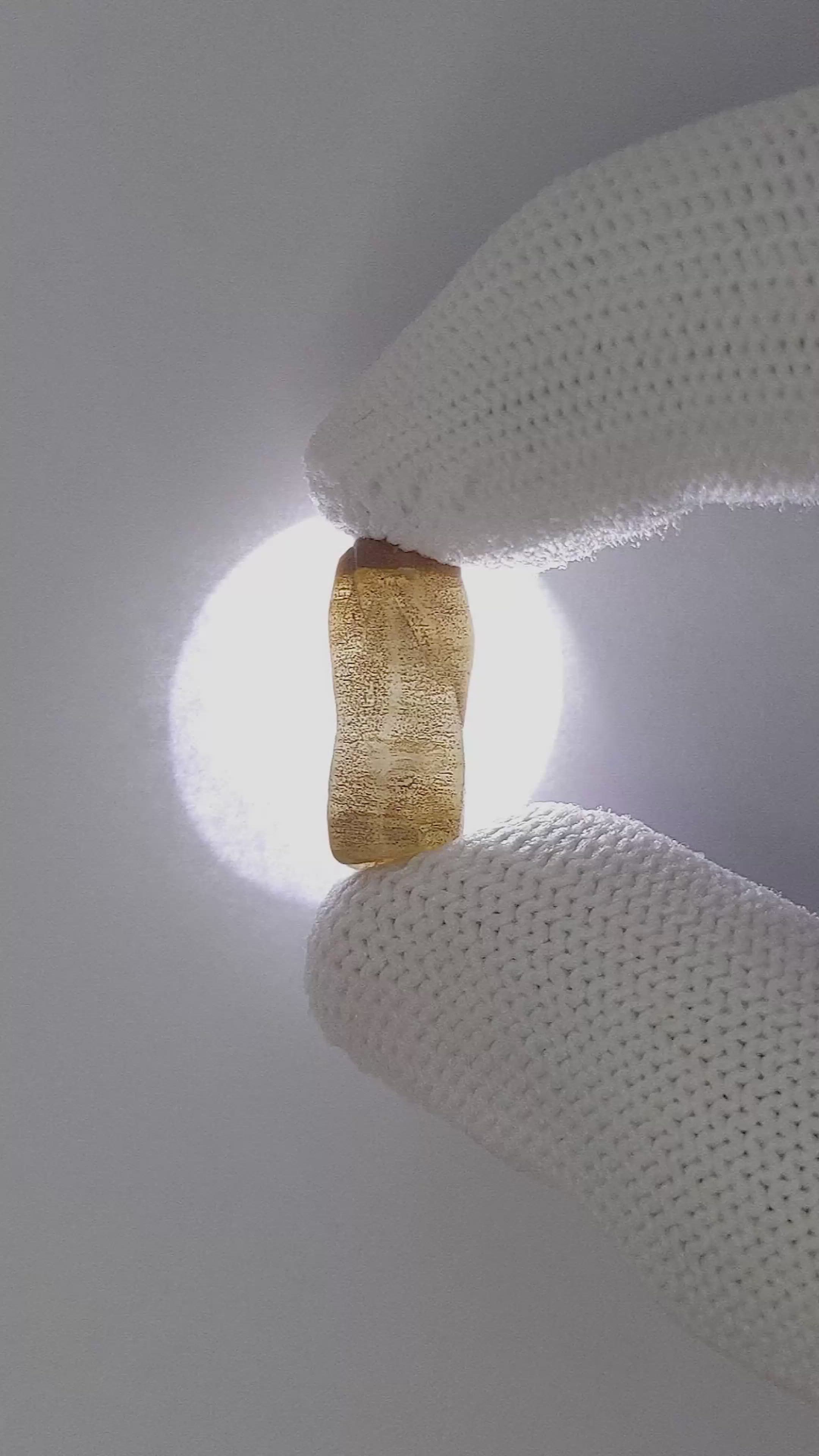 12.64 Ct. Yellow Sapphire from Ceylon (Sri Lanka) Size Video