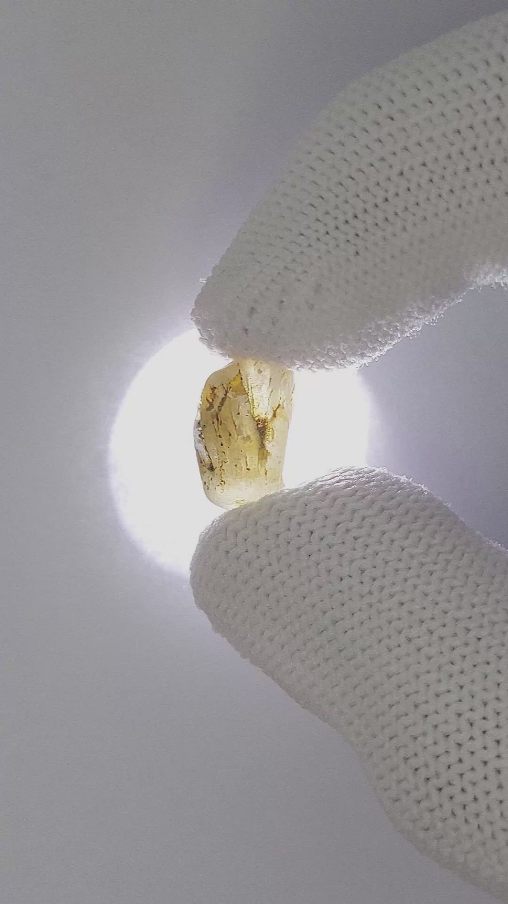 6.63 Ct. Yellow Sapphire from Ceylon (Sri Lanka) Size Video