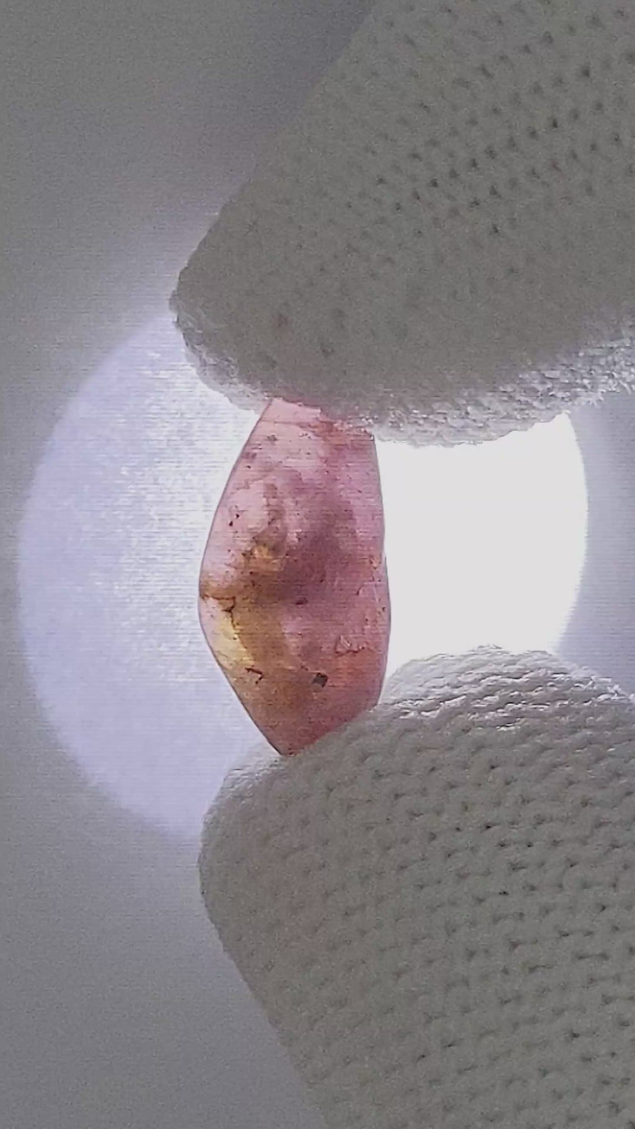 4.45 Ct. Pink Sapphire from Ceylon (Sri Lanka) Size Video