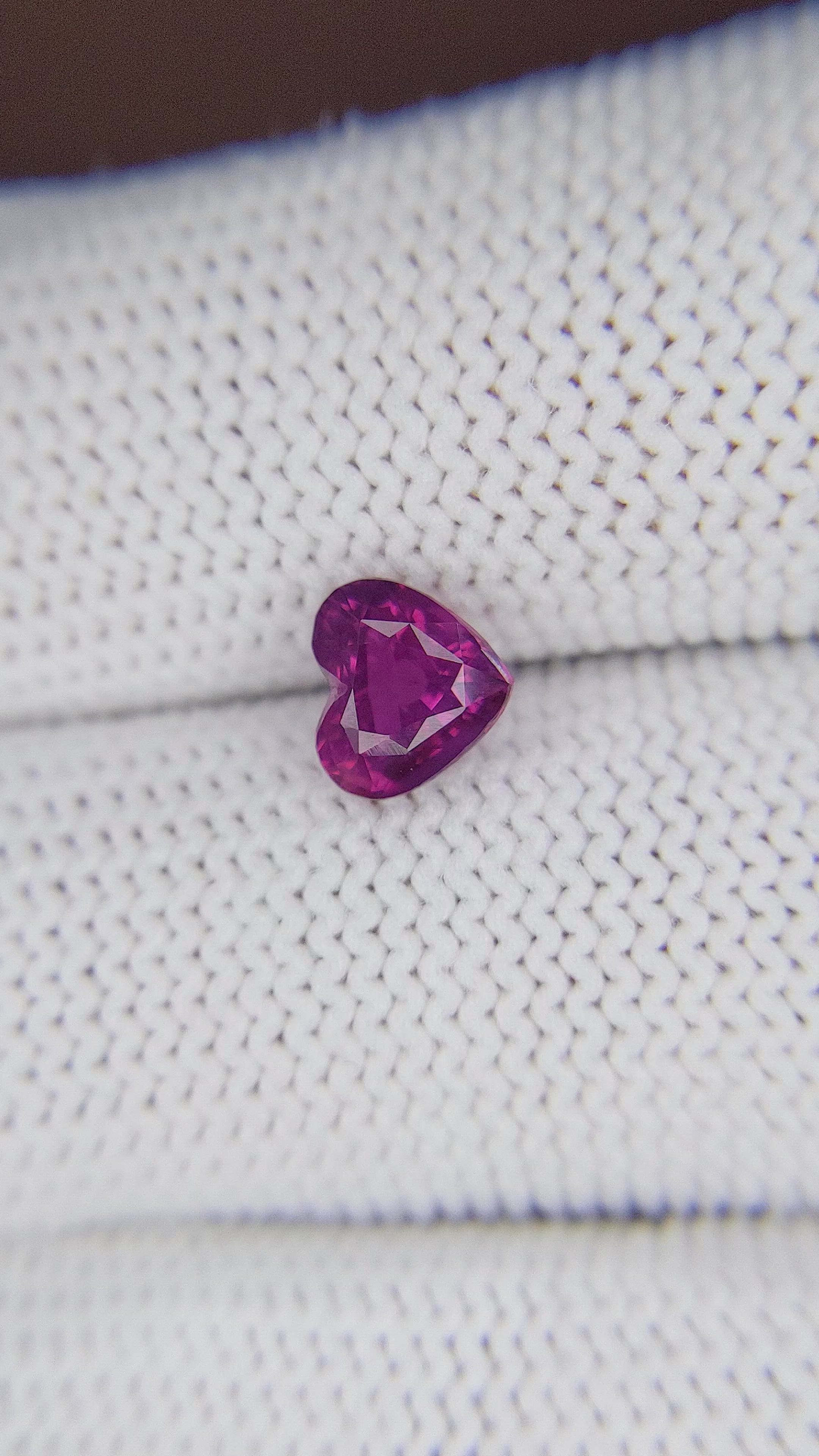 1.55 Ct. Purplish Pink Sapphire from Tanzania Size Video