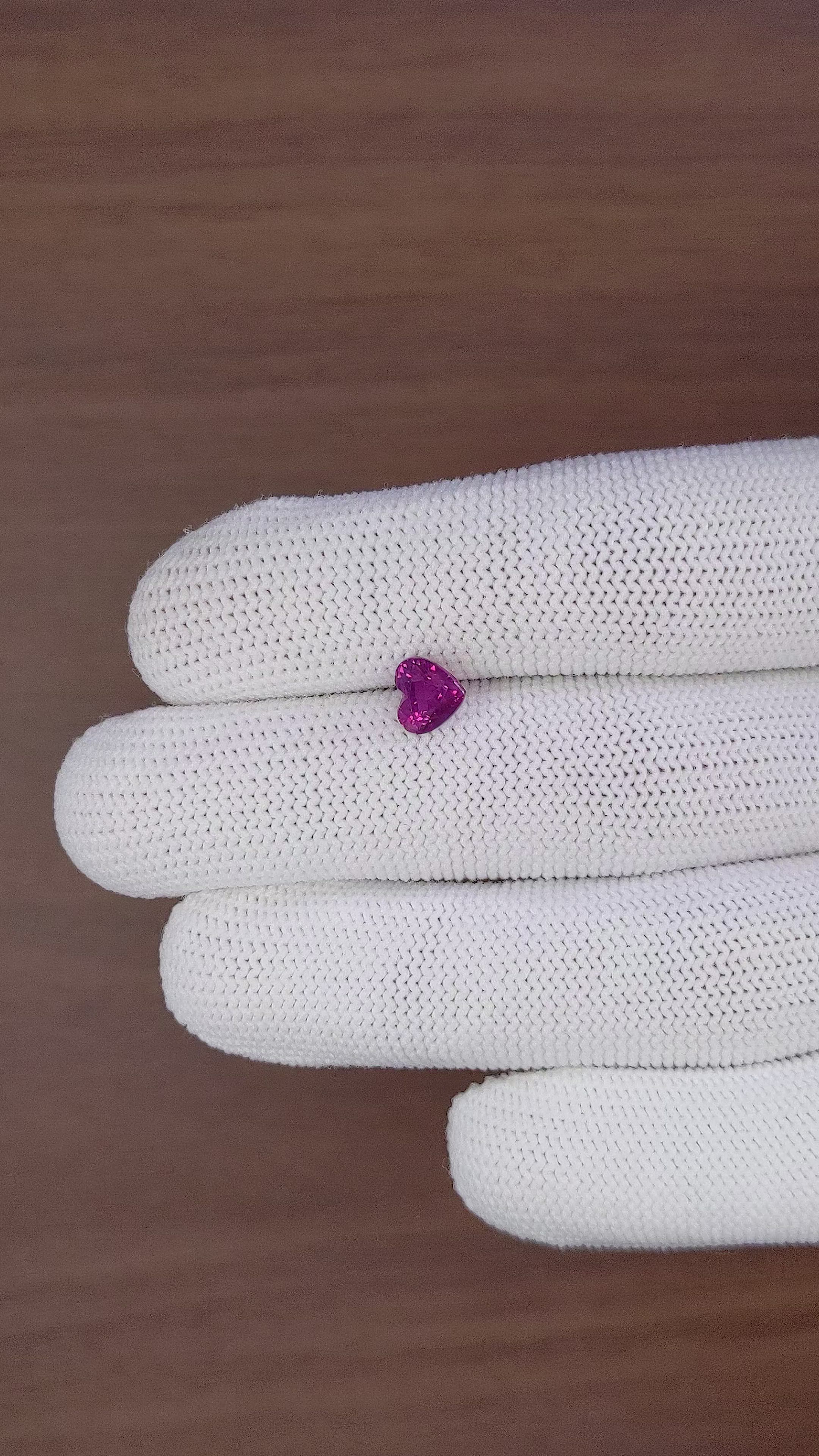 1.55 Ct. Purplish Pink Sapphire from Tanzania Size Video