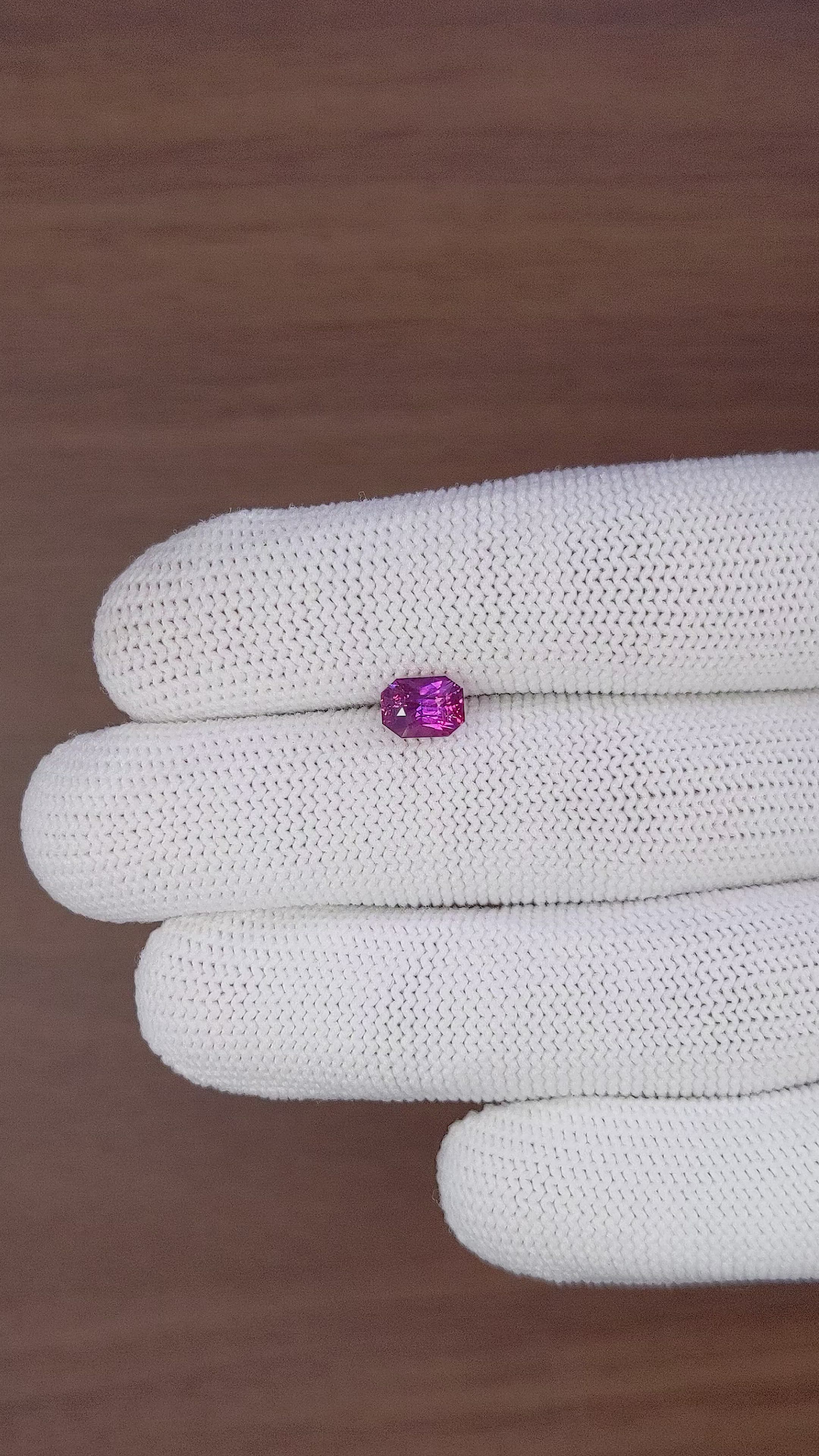 1.61 Ct. Purplish Pink Sapphire from Madagascar Size Video