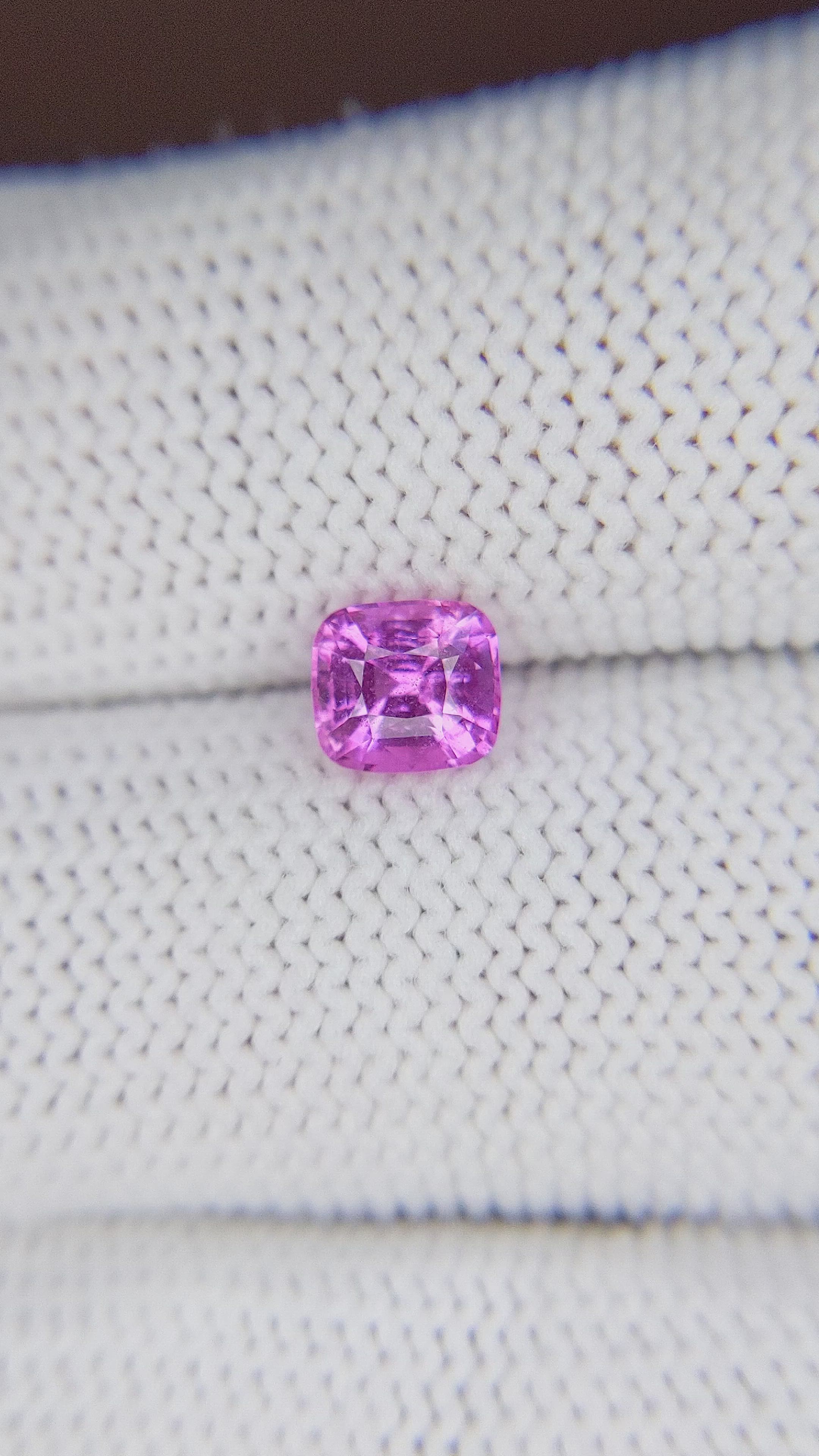 1.07 Ct. Purplish Pink Sapphire from Madagascar Size Video