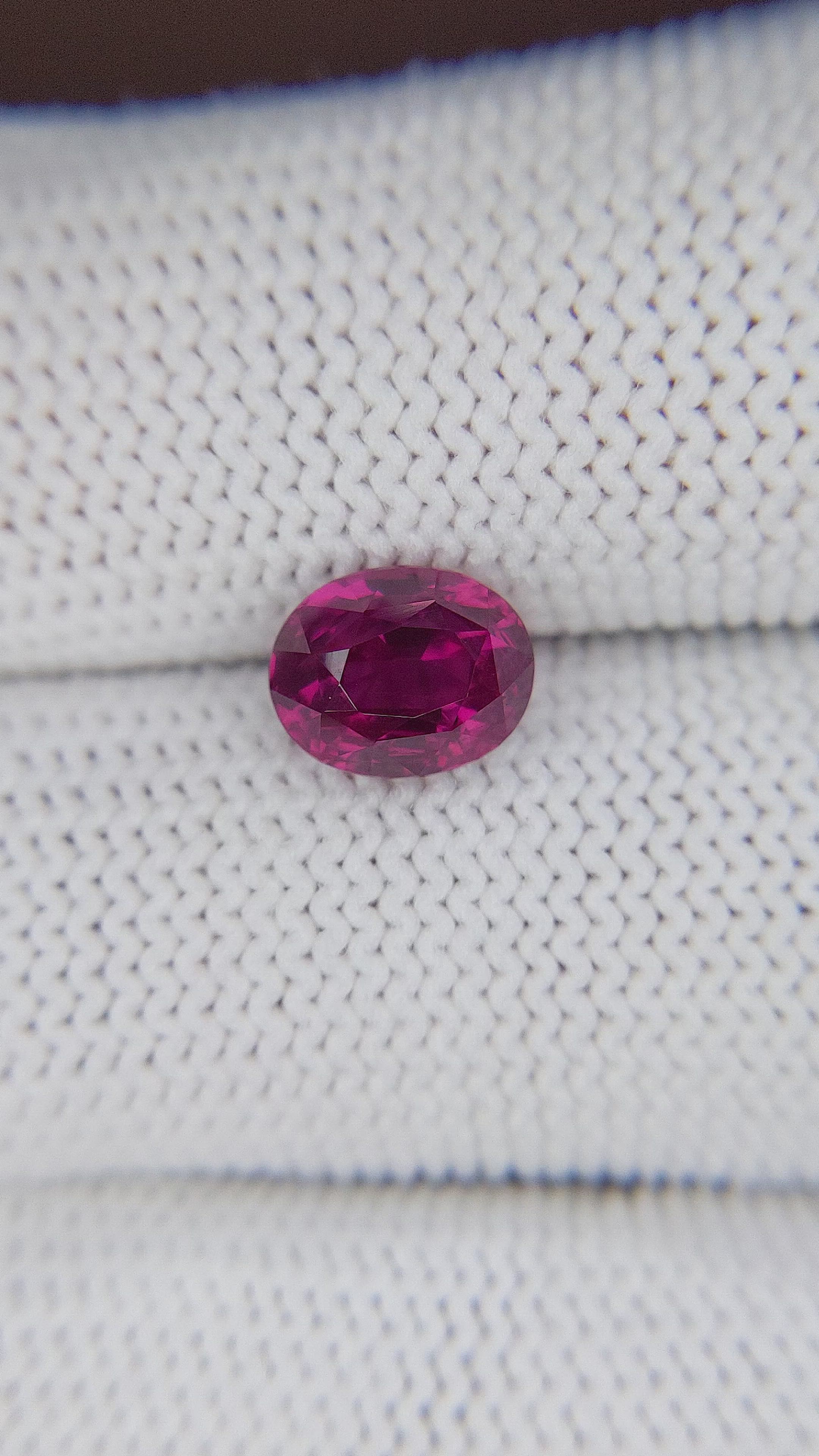 2.52 Ct. Reddish Pink Sapphire from Madagascar Size Video