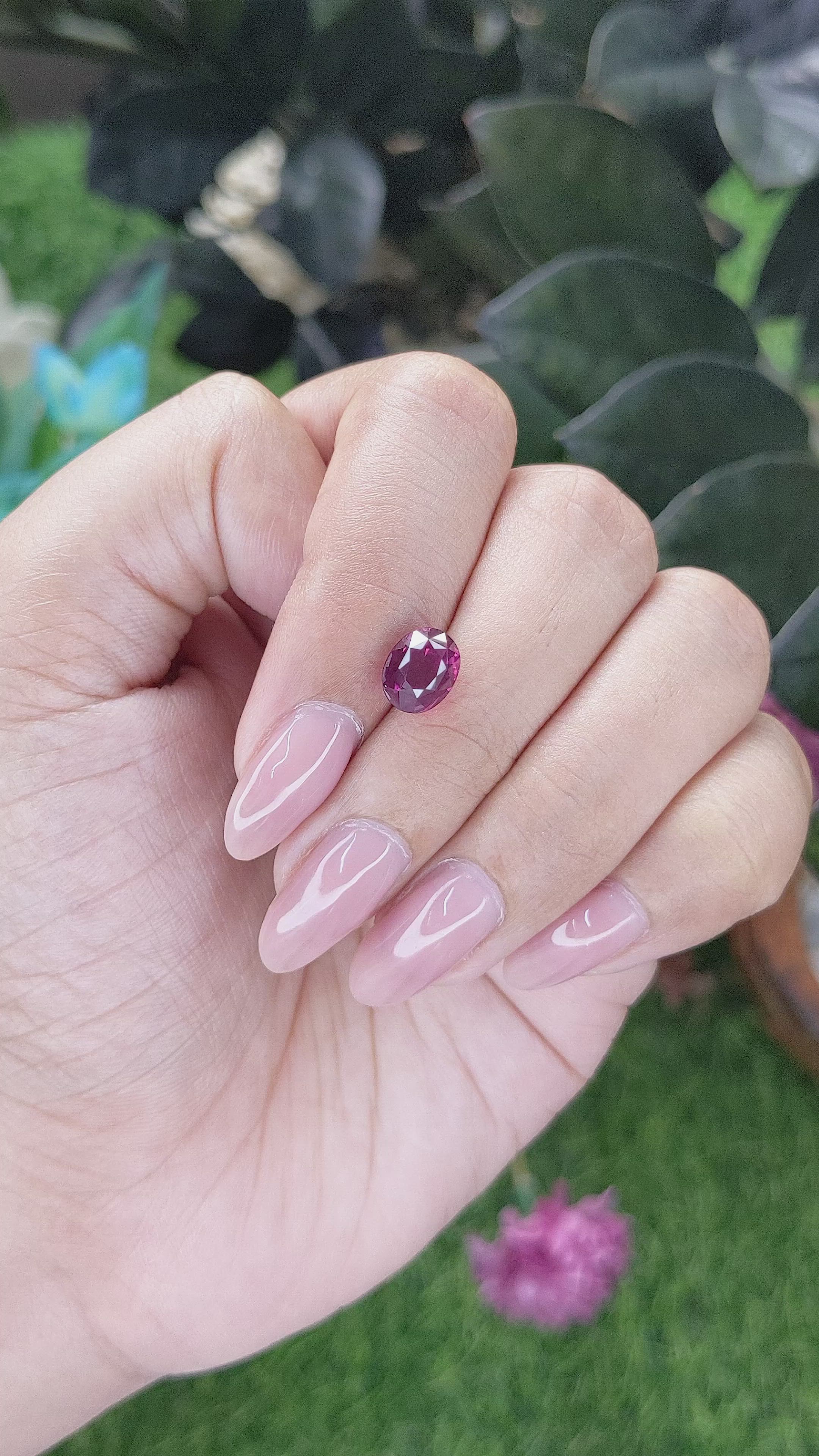 2.52 Ct. Reddish Pink Sapphire from Madagascar Size Video