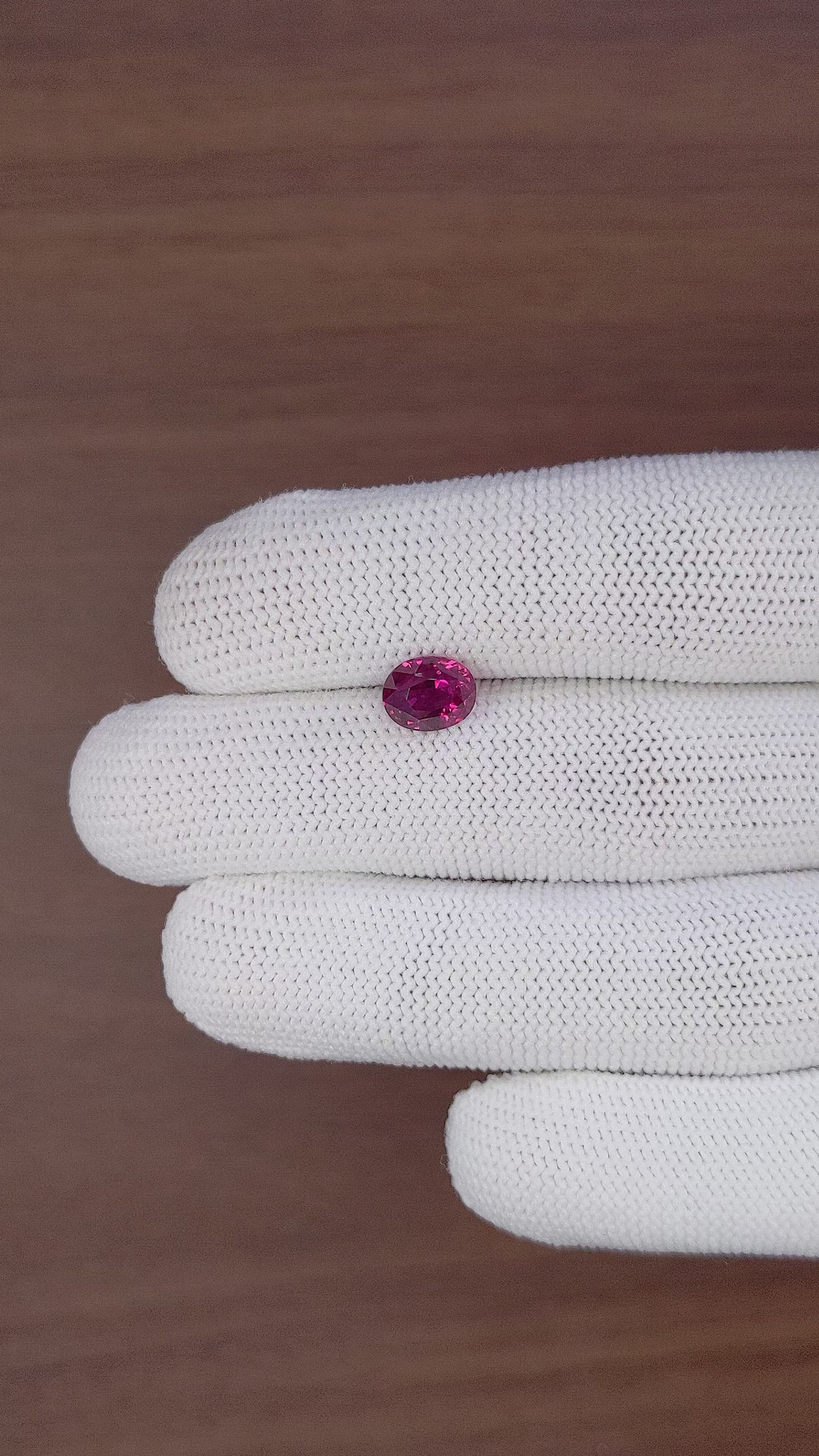 2.52 Ct. Reddish Pink Sapphire from Madagascar Size Video