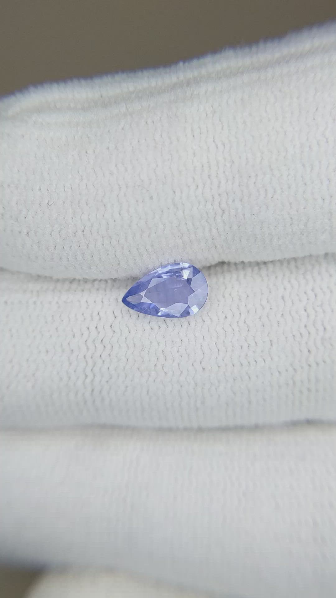 0.73 Ct. Purplish Blue Sapphire from Ceylon (Sri Lanka) Size Video