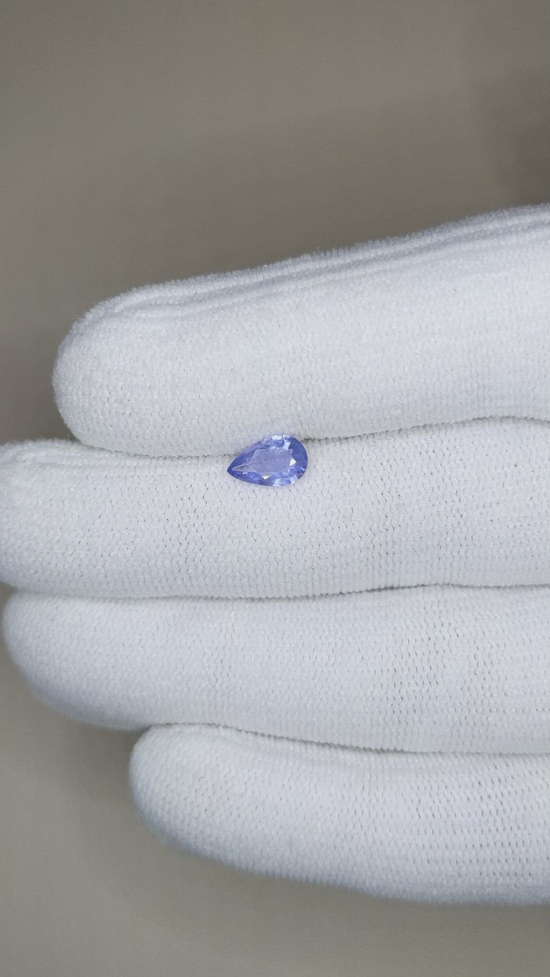 0.73 Ct. Purplish Blue Sapphire from Ceylon (Sri Lanka) Size Video