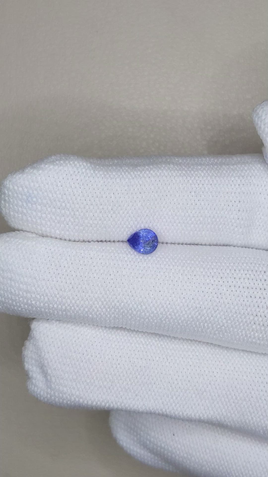 0.51 Ct. Blue Sapphire from Ceylon (Sri Lanka) Size Video