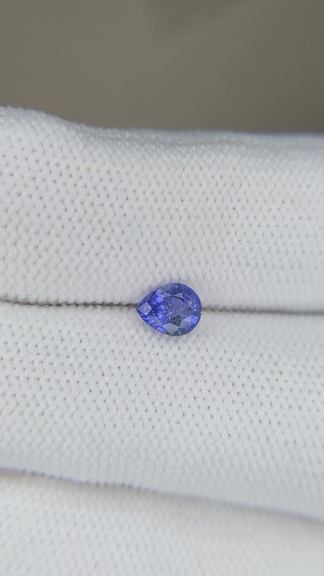 0.51 Ct. Blue Sapphire from Ceylon (Sri Lanka) Size Video