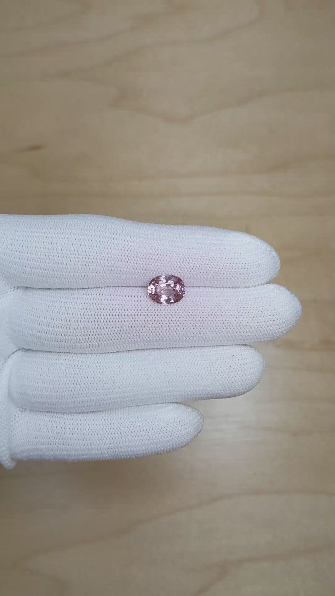 2.65 Ct. Pink Sapphire from Ceylon (Sri Lanka) Size Video