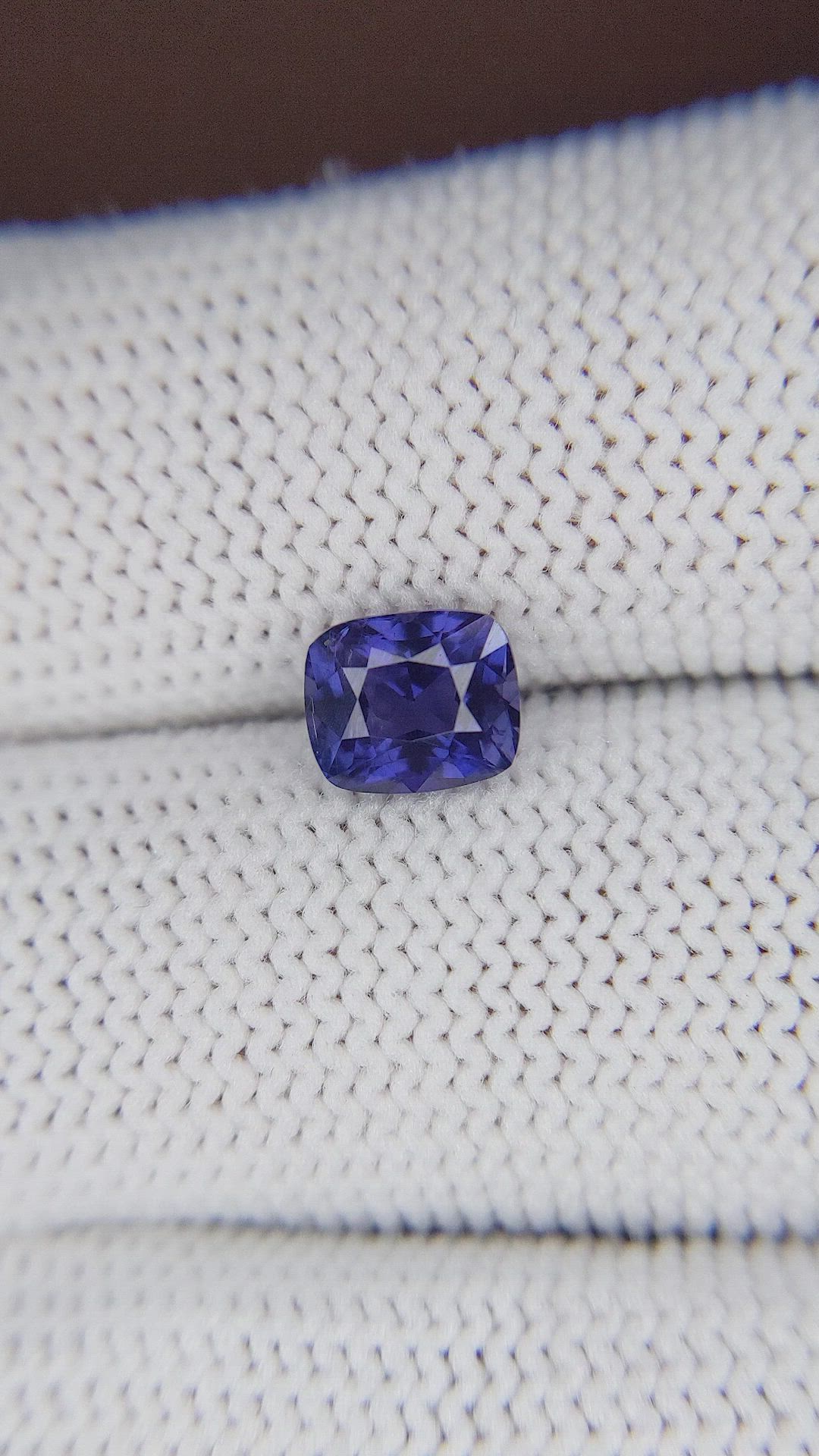 1.61 Ct. Purplish Blue Sapphire from Tanzania Size Video