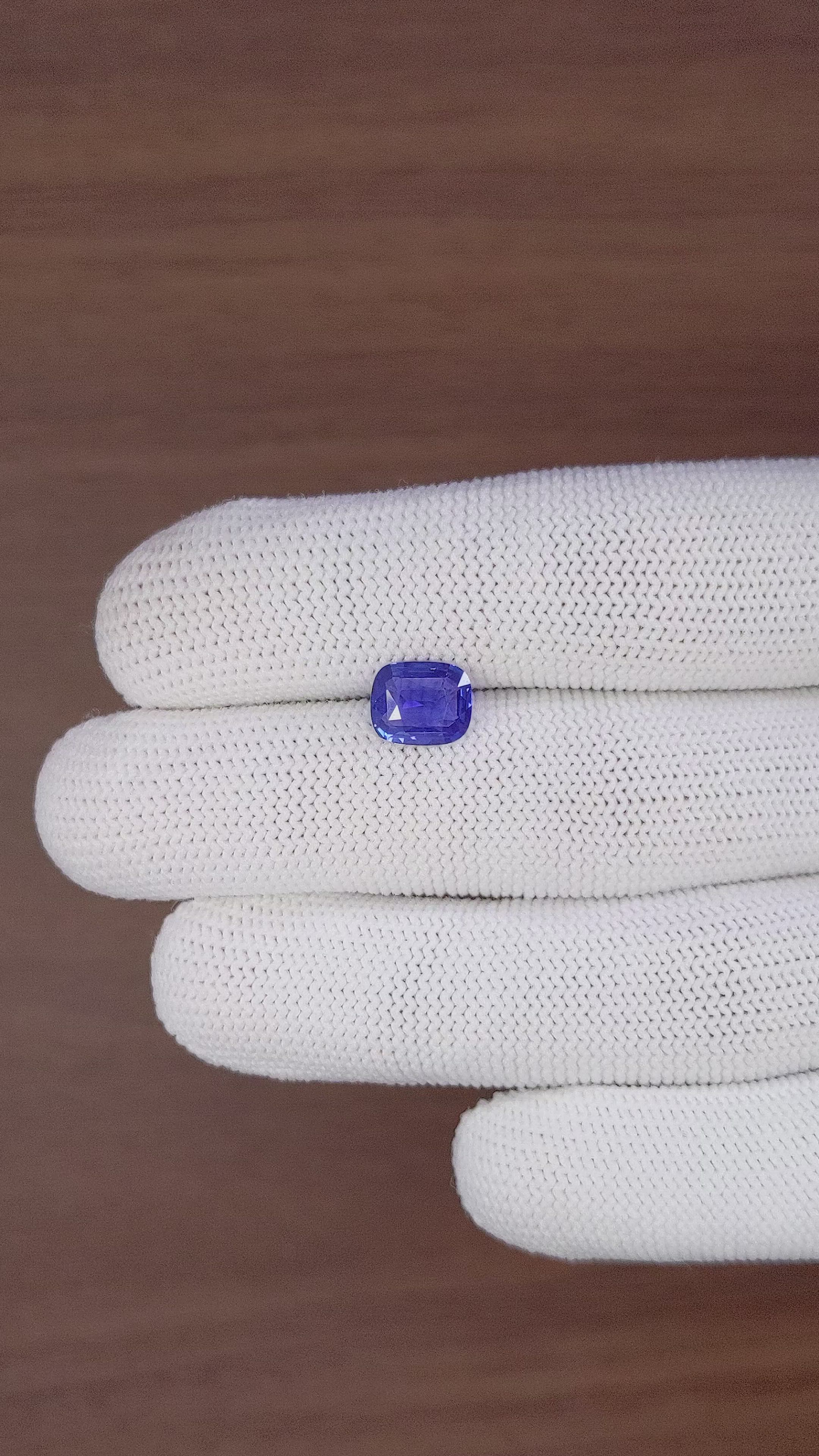 2.04 Ct. Blue Sapphire from Tanzania Size Video