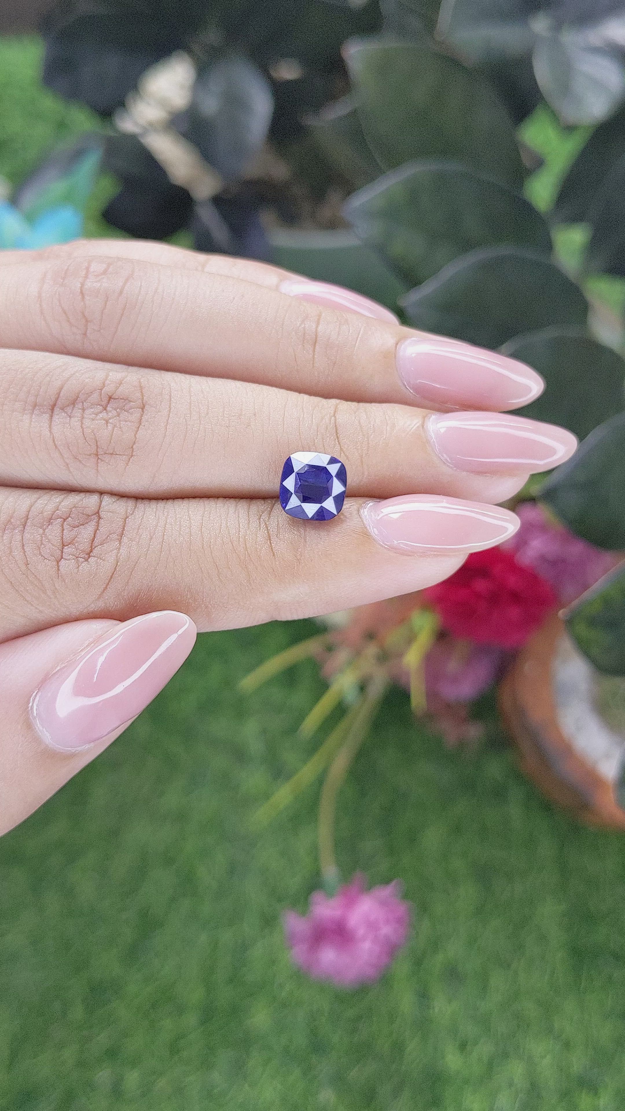 3.04 Ct. Blue Sapphire from Madagascar Size Video