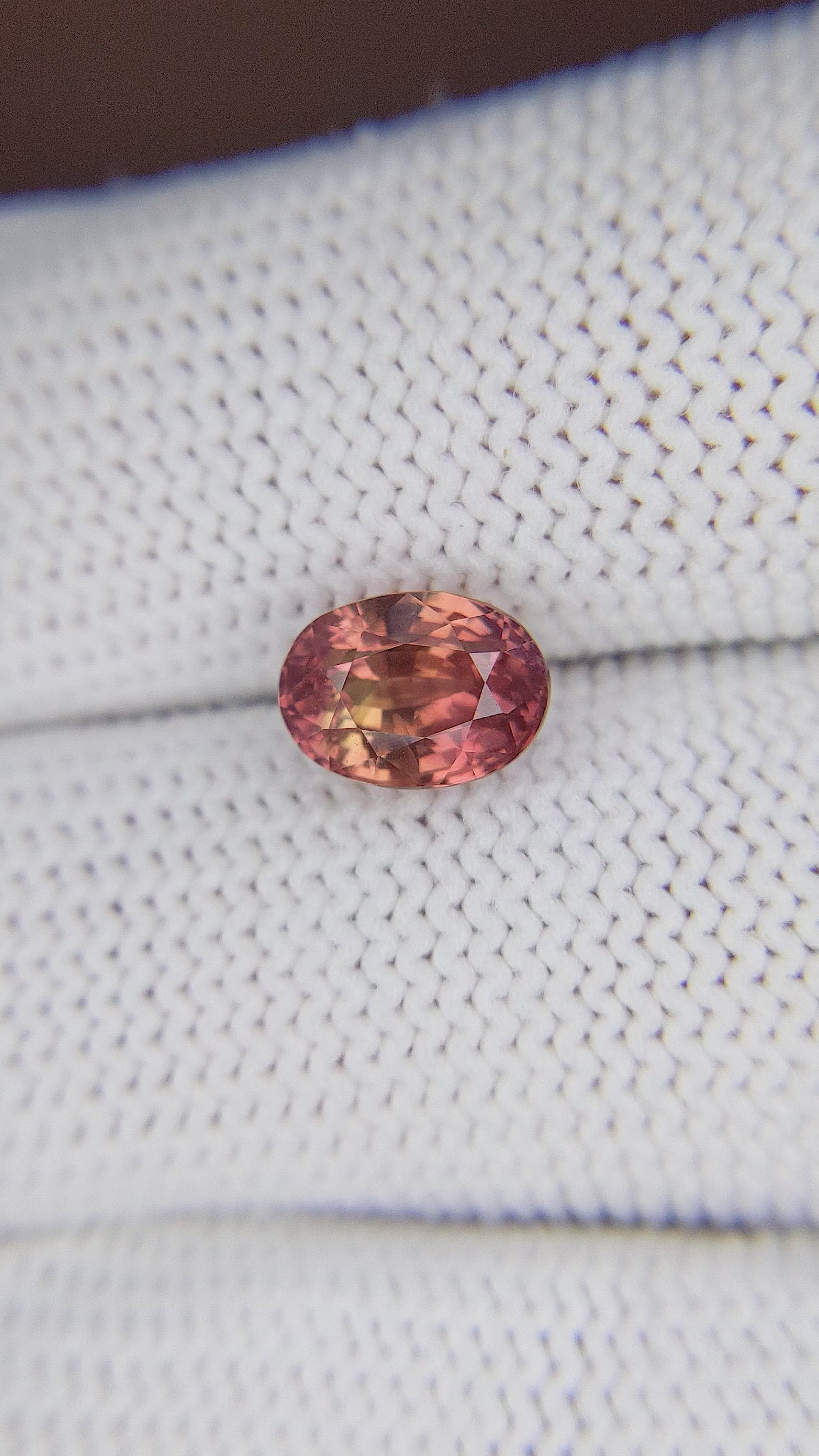 2.56 Ct. Padparadscha Sapphire from Madagascar Size Video