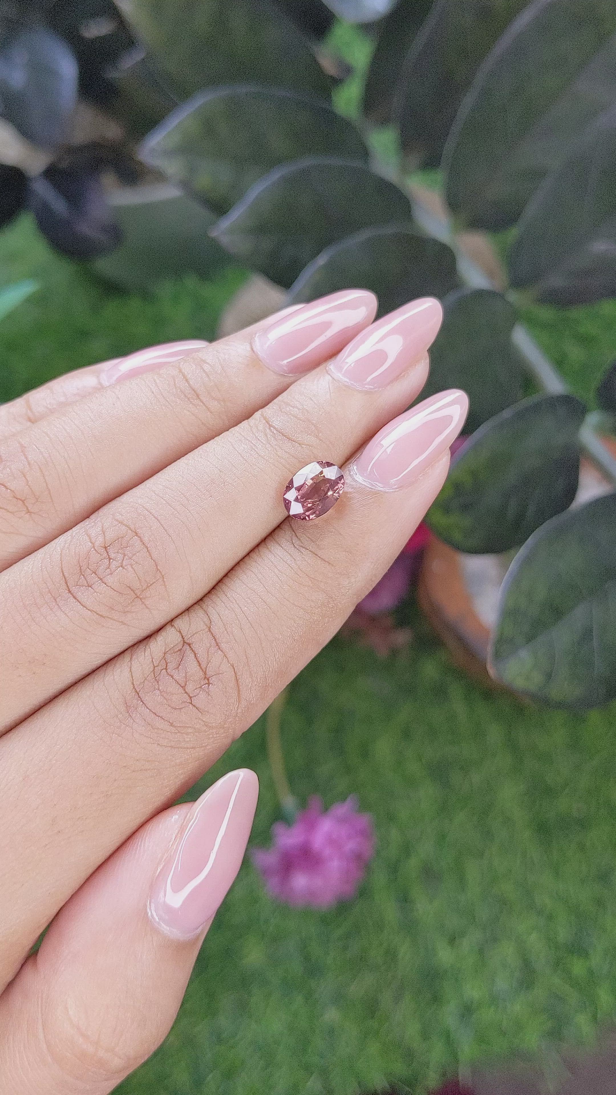 2.56 Ct. Padparadscha Sapphire from Madagascar Size Video