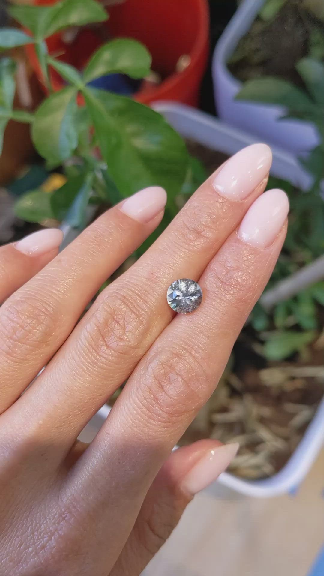 2.30 Ct. Greenish Blue Sapphire from Ceylon (Sri Lanka) Size Video