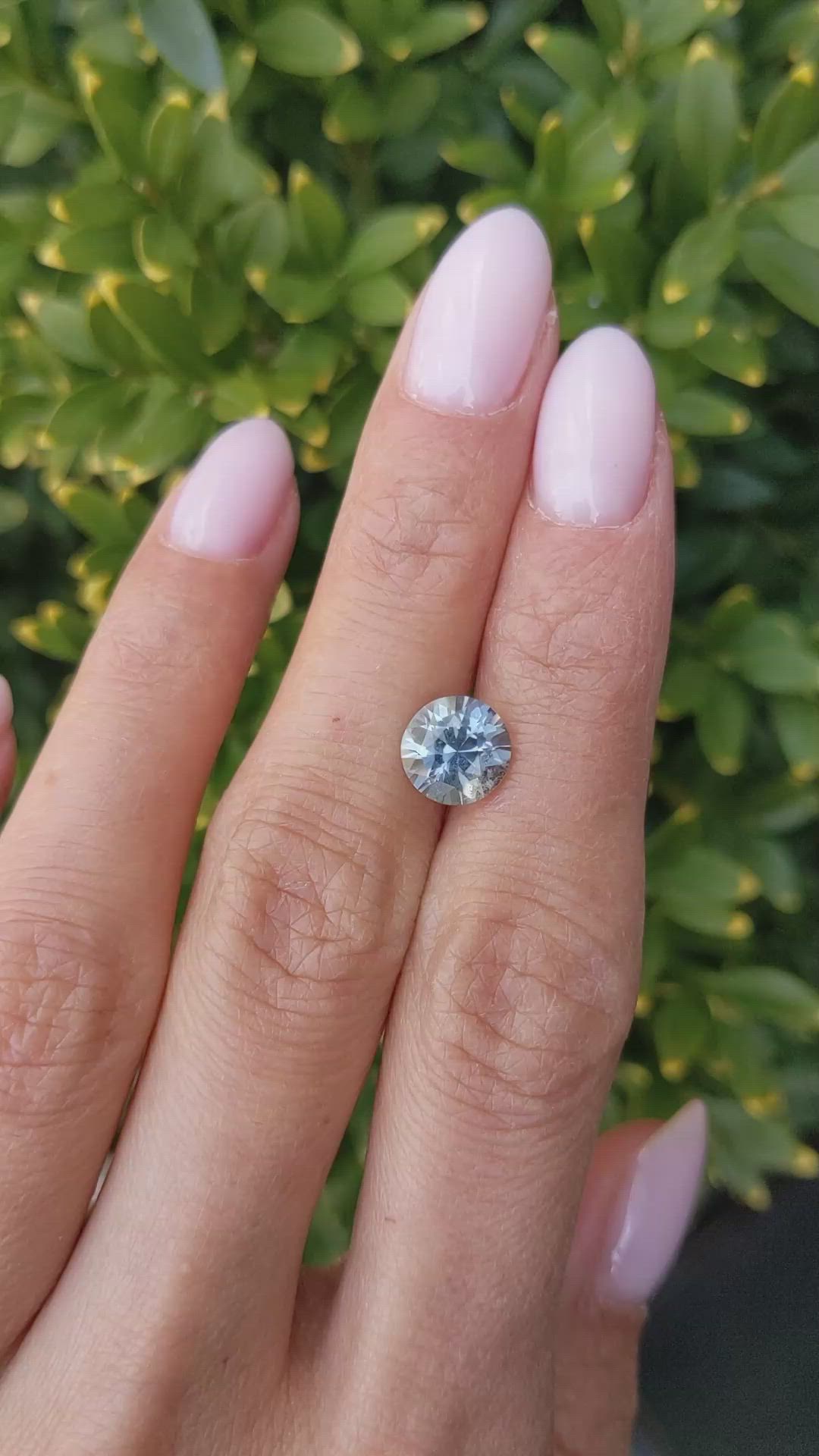 2.30 Ct. Greenish Blue Sapphire from Ceylon (Sri Lanka) Size Video