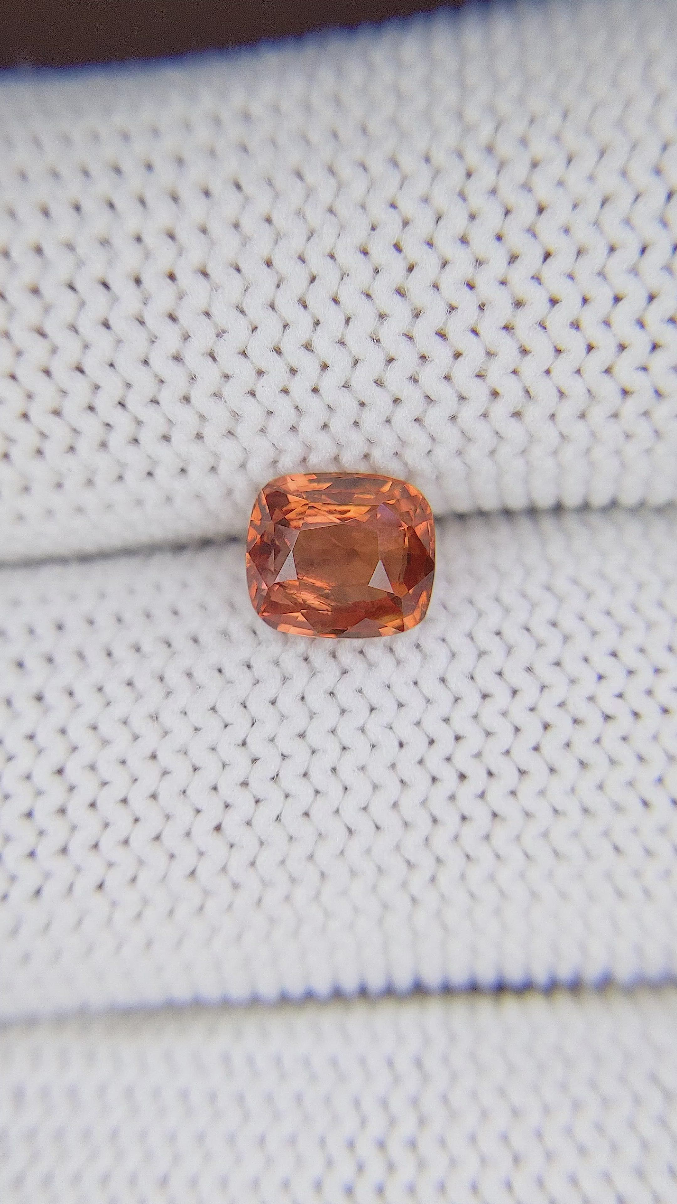 1.71 Ct. Padparadscha Sapphire from Madagascar Size Video