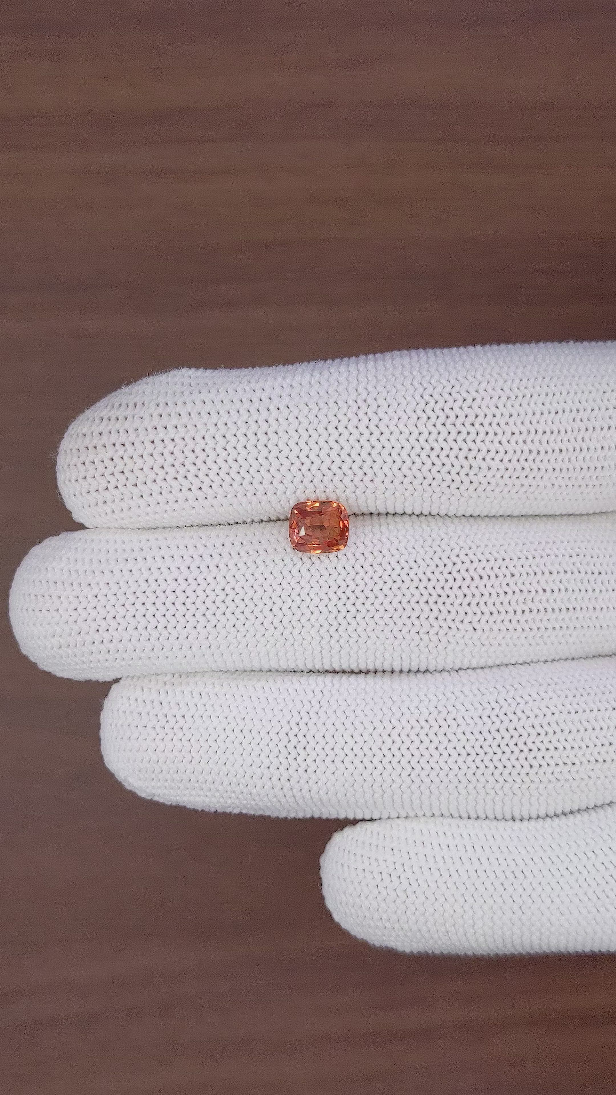 1.71 Ct. Padparadscha Sapphire from Madagascar Size Video
