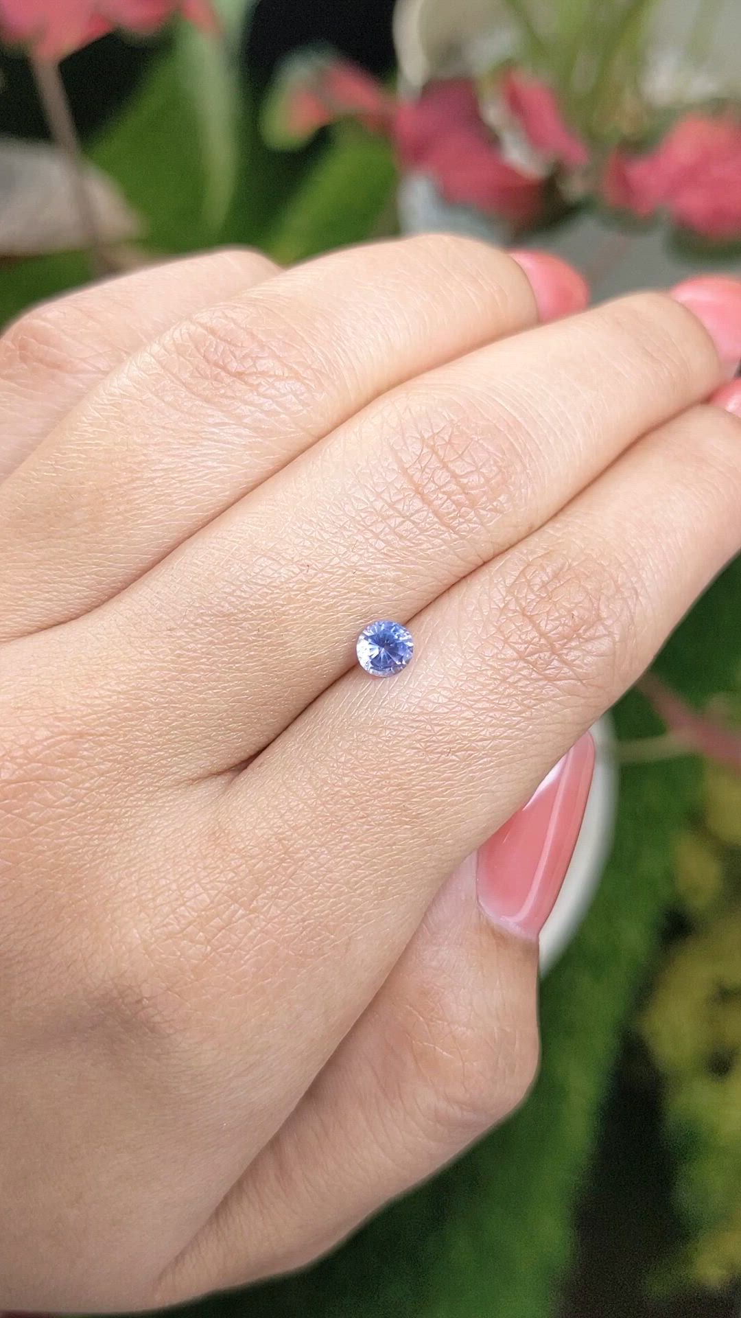 0.46 Ct. Blue Sapphire from Ceylon (Sri Lanka) Size Video