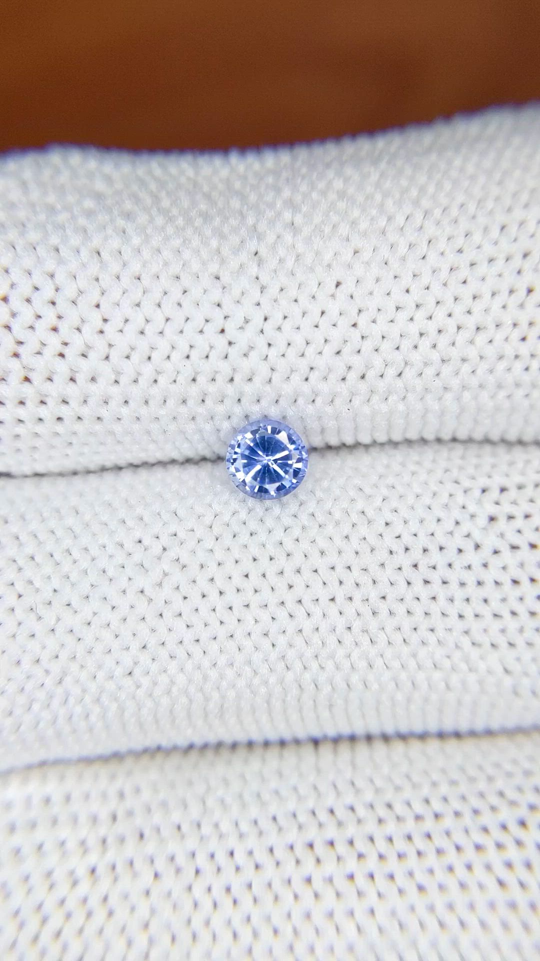 0.46 Ct. Blue Sapphire from Ceylon (Sri Lanka) Size Video