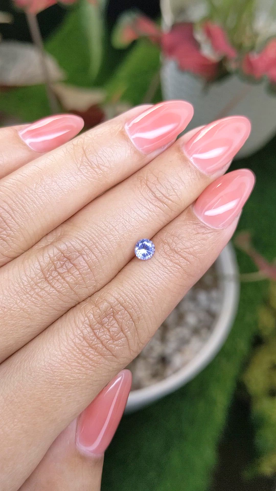 0.46 Ct. Blue Sapphire from Ceylon (Sri Lanka) Size Video