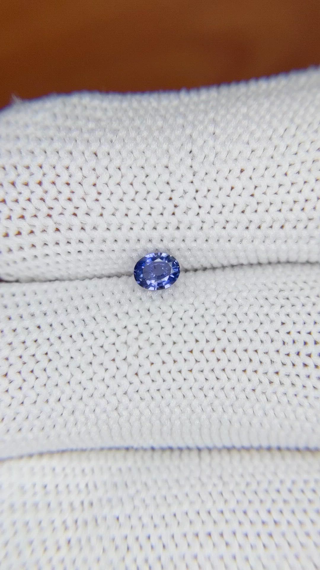 0.27 Ct. Blue Sapphire from Ceylon (Sri Lanka) Size Video