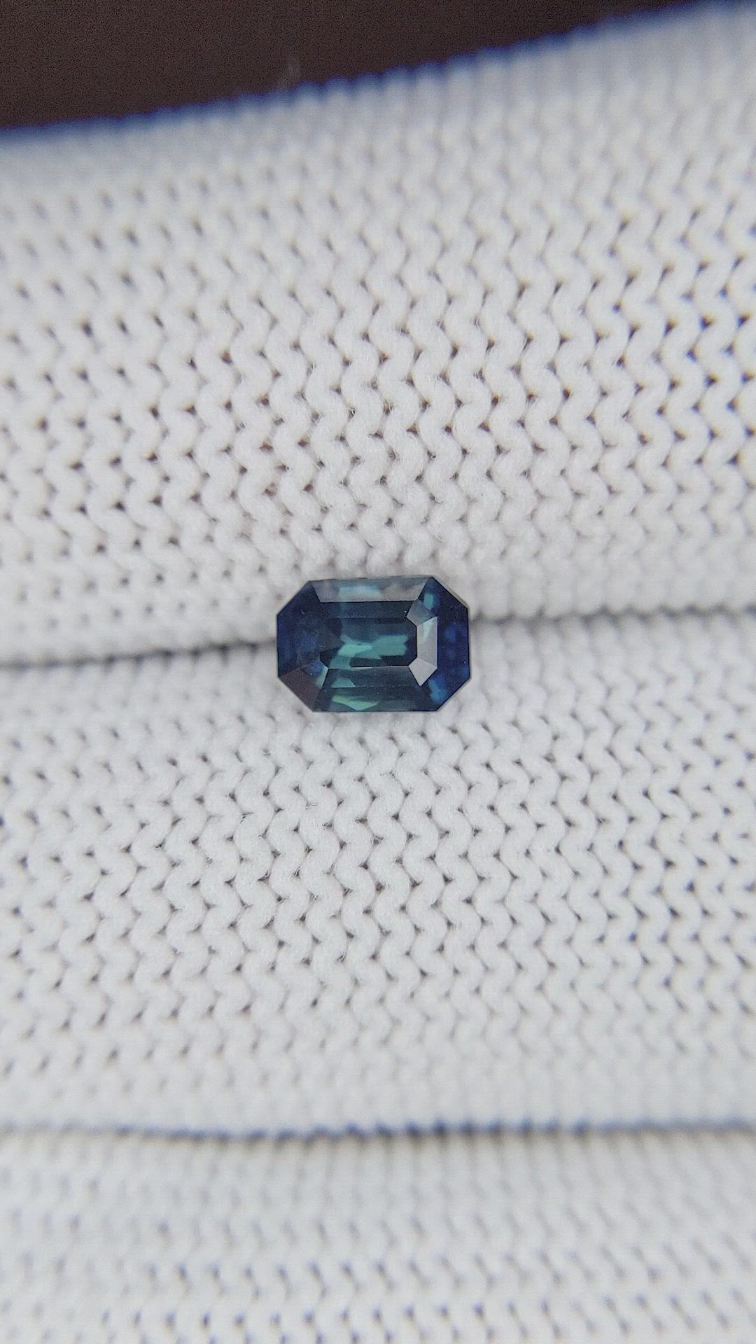 0.99 Ct. Greenish Blue Sapphire from Nigeria Size Video