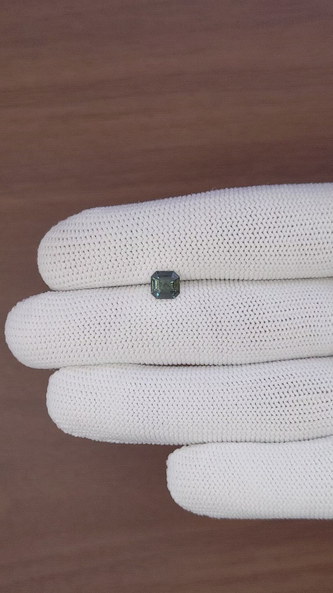 1.16 Ct. Bluish Green Sapphire from Nigeria Size Video