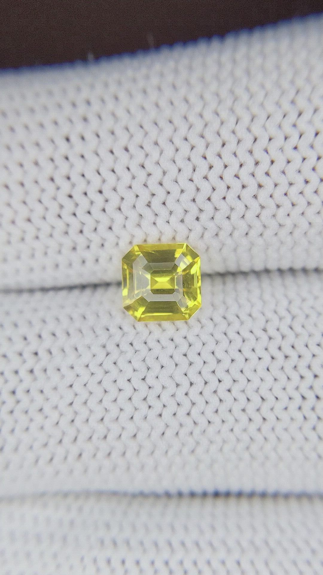 1.20 Ct. Greenish Yellow Sapphire from Nigeria Size Video