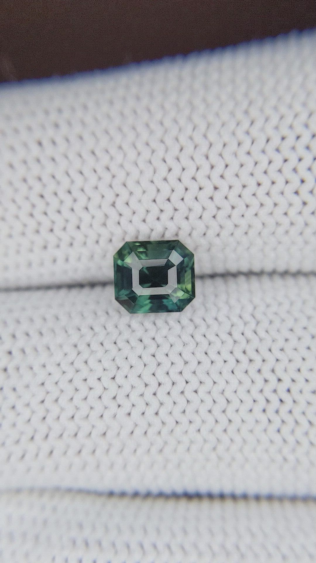 1.50 Ct. Bluish Green Sapphire from Nigeria Size Video