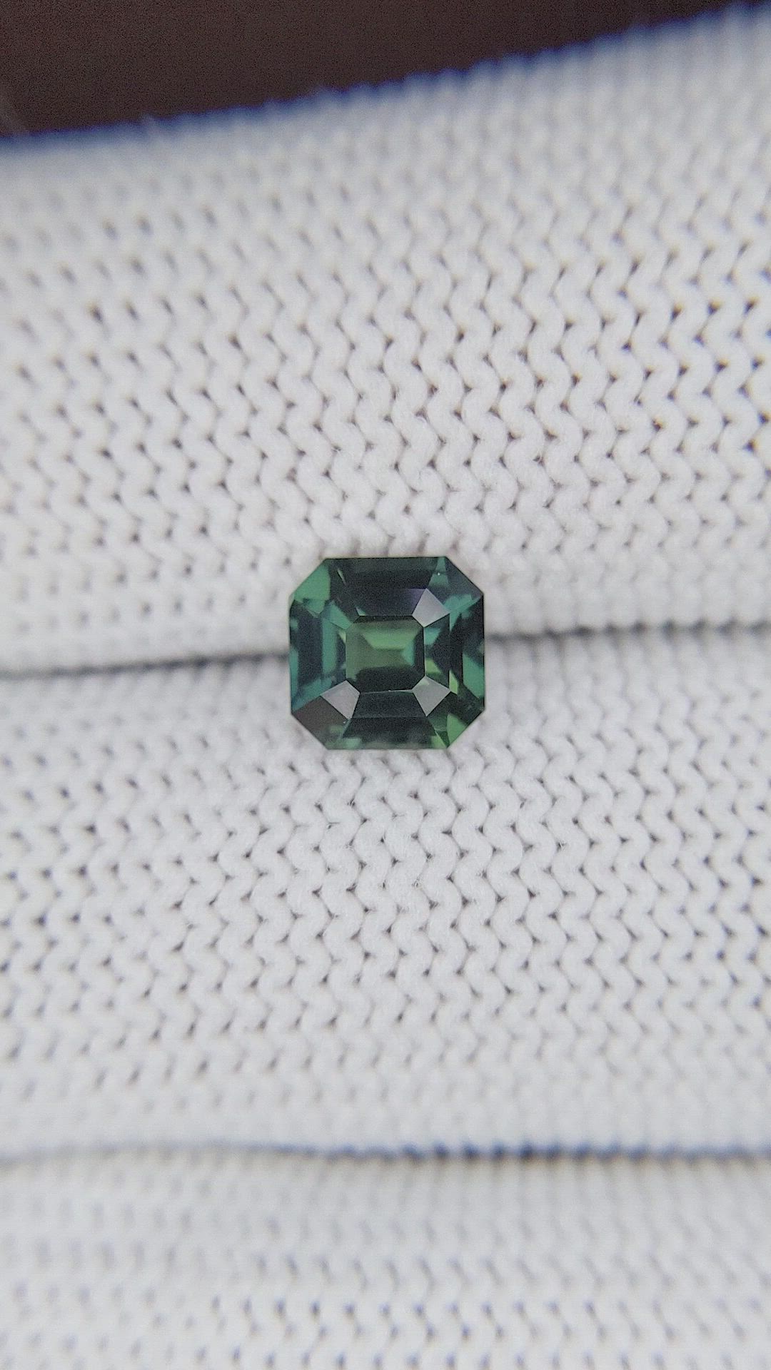 1.55 Ct. Bluish Green Sapphire from Nigeria Size Video